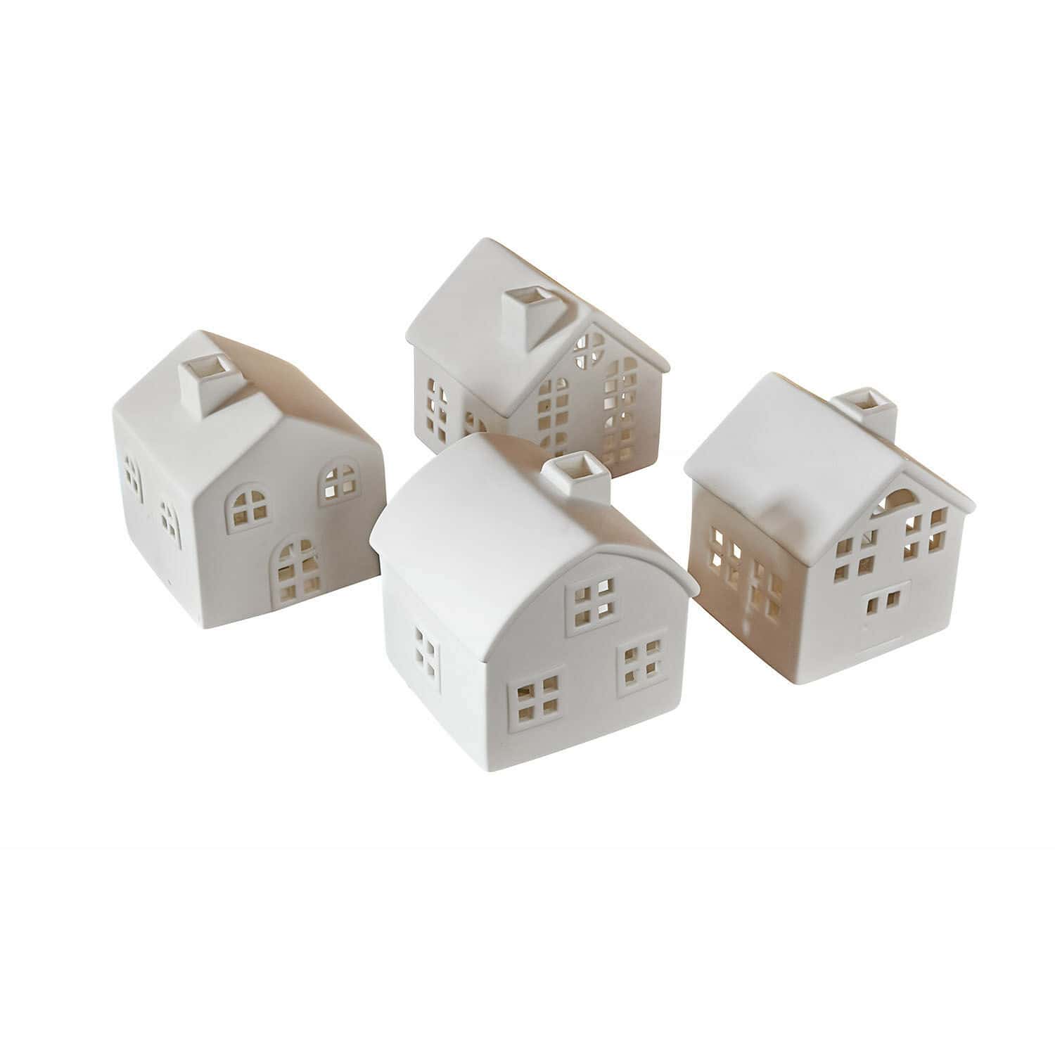 Set di 4 portalumini Country