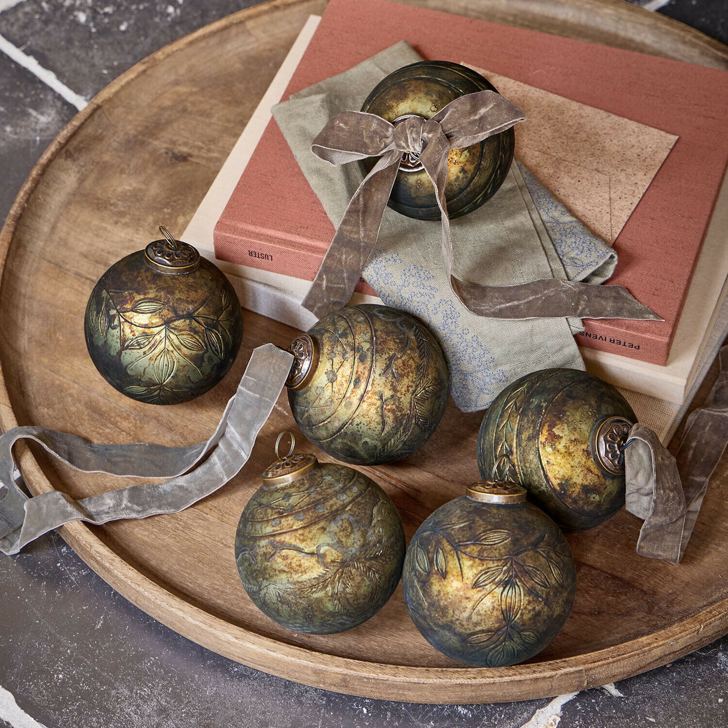 Set di 6 palline di Natale Goldenblist Set di 6 palline di Natale Goldenblist
