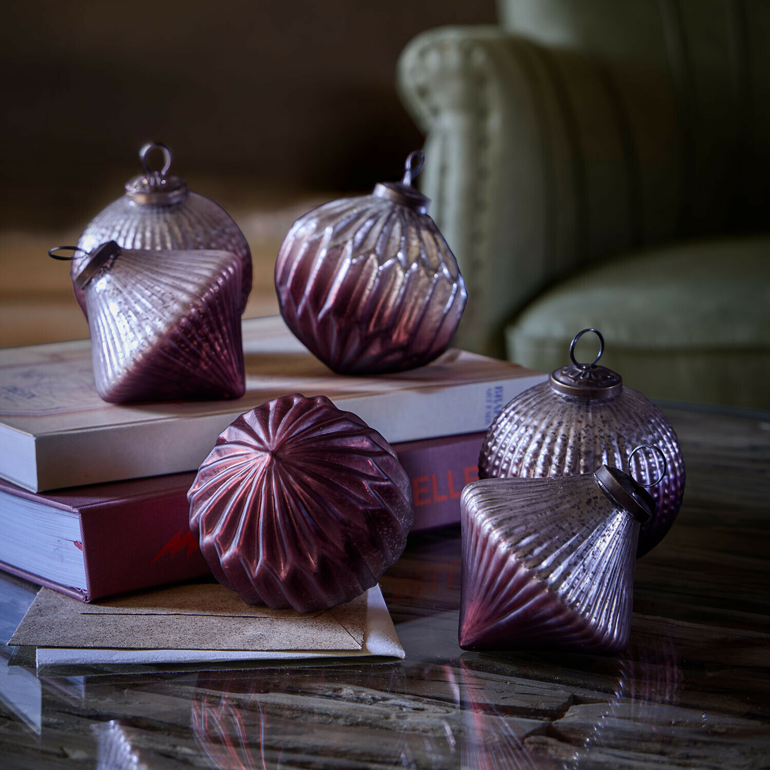 Set di 6 palline di Natale Marquee