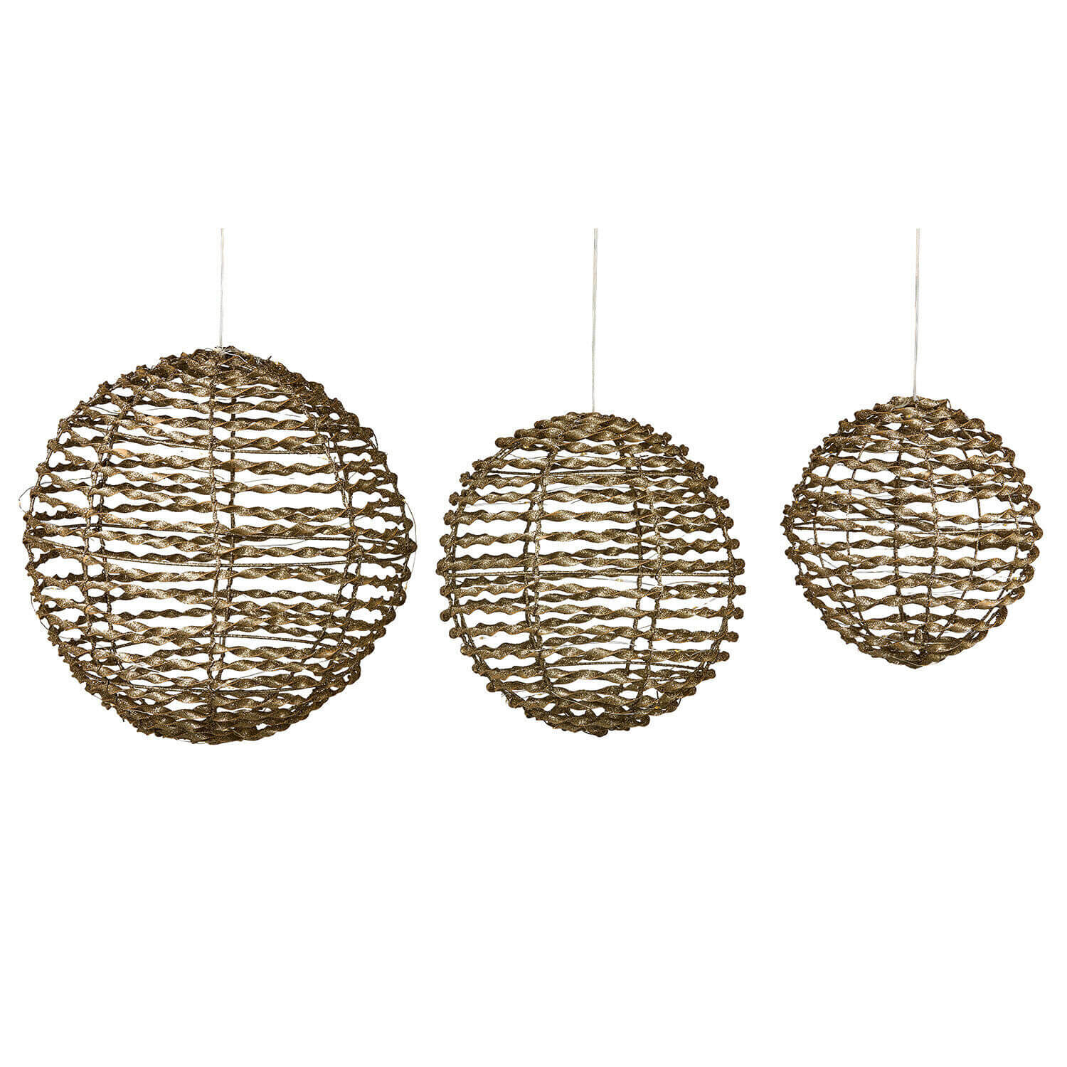 Set di 3 sfere a LED Thalindra