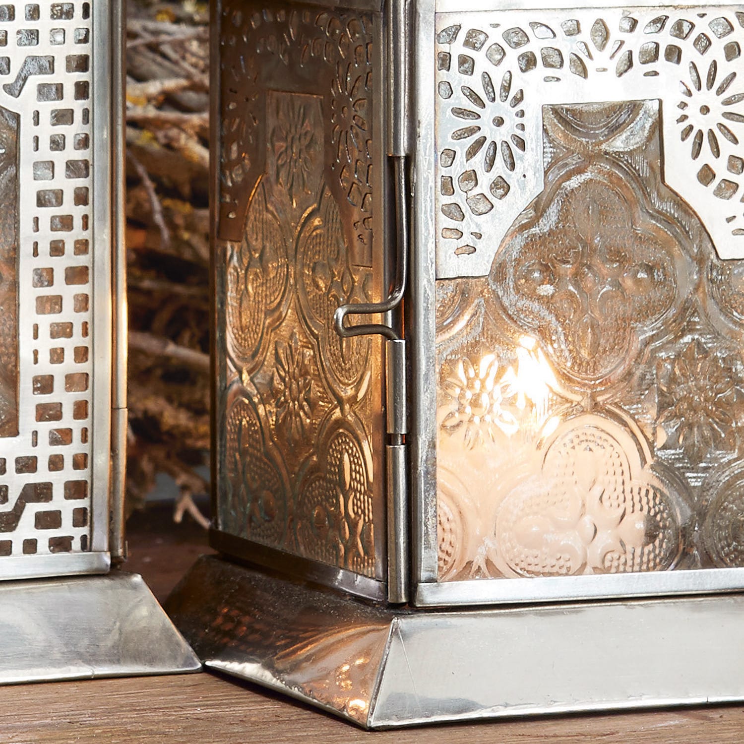 Set di 3 lanterne Indian