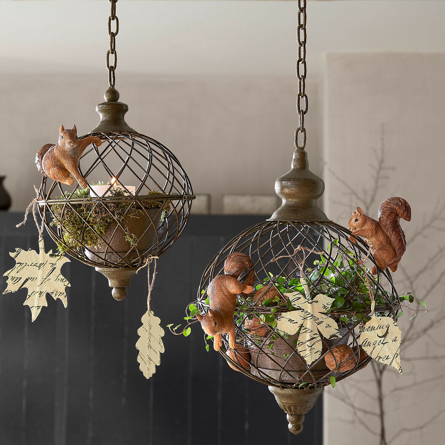 Set di 4 decorazioni da appendere Fleuriene