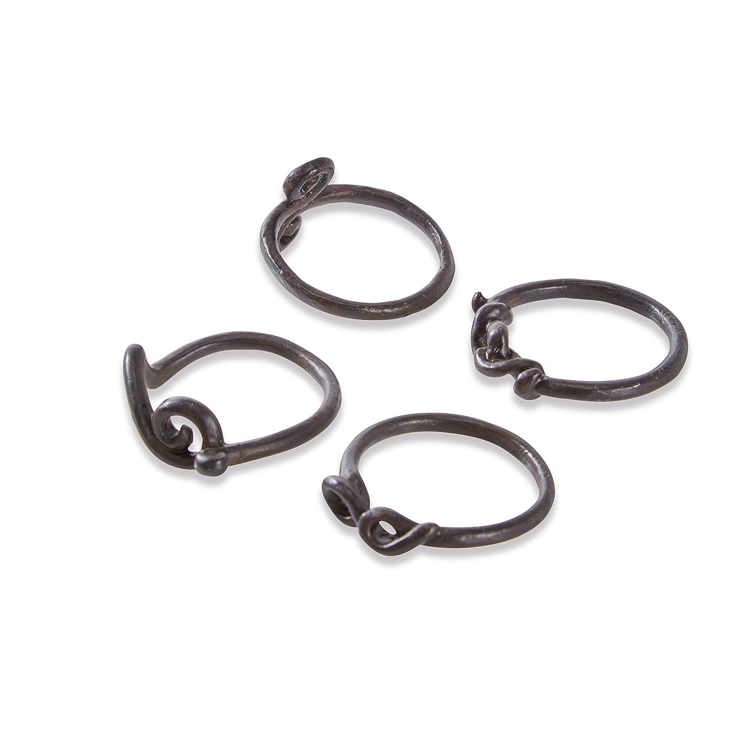 Set di 4 portatovaglioli ad anello Astor