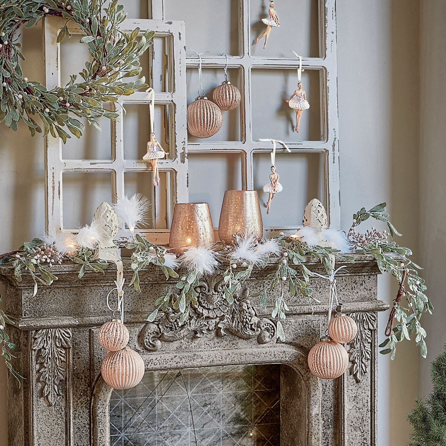 Set di 6 decorazioni natalizie Mane