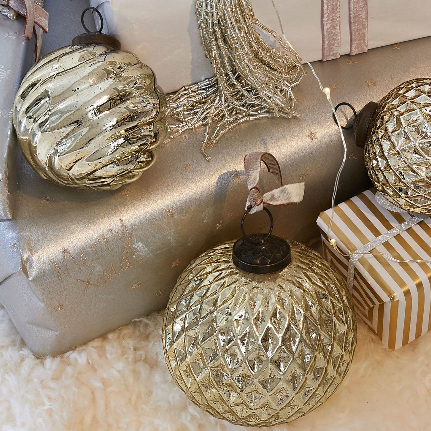 Set di 6 decorazioni natalizie Lyas