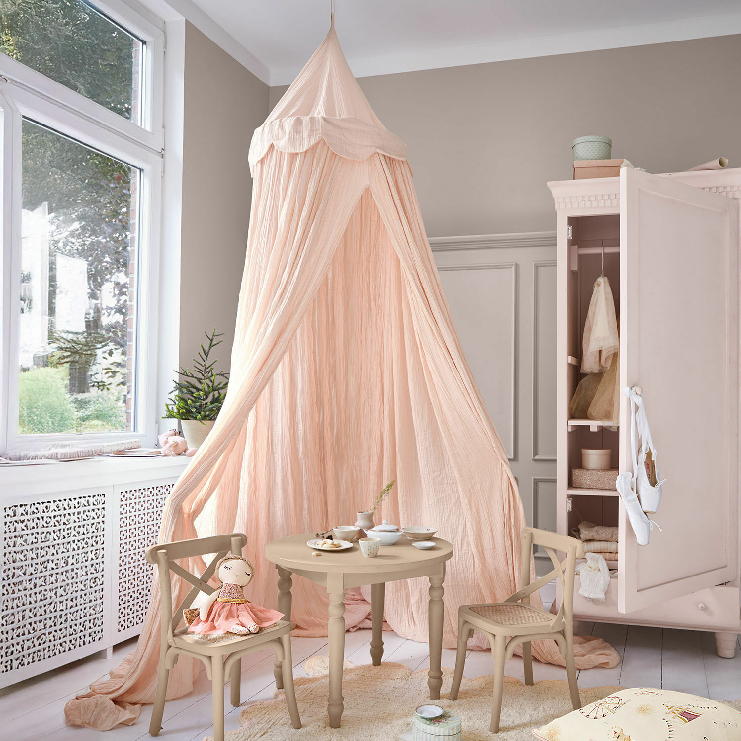 Baldacchino per letto Larika