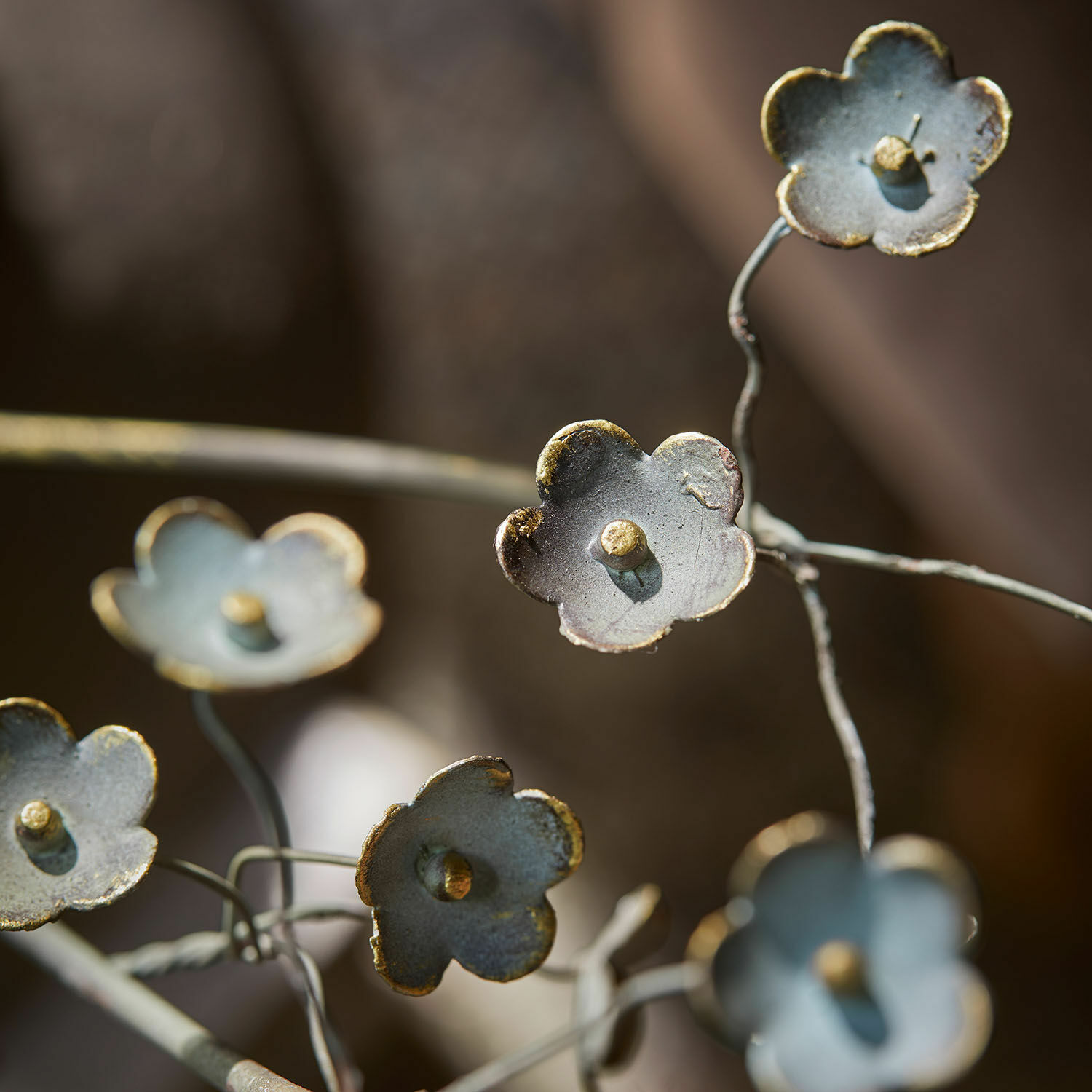 Coppia di fiori decorativi Basmirah