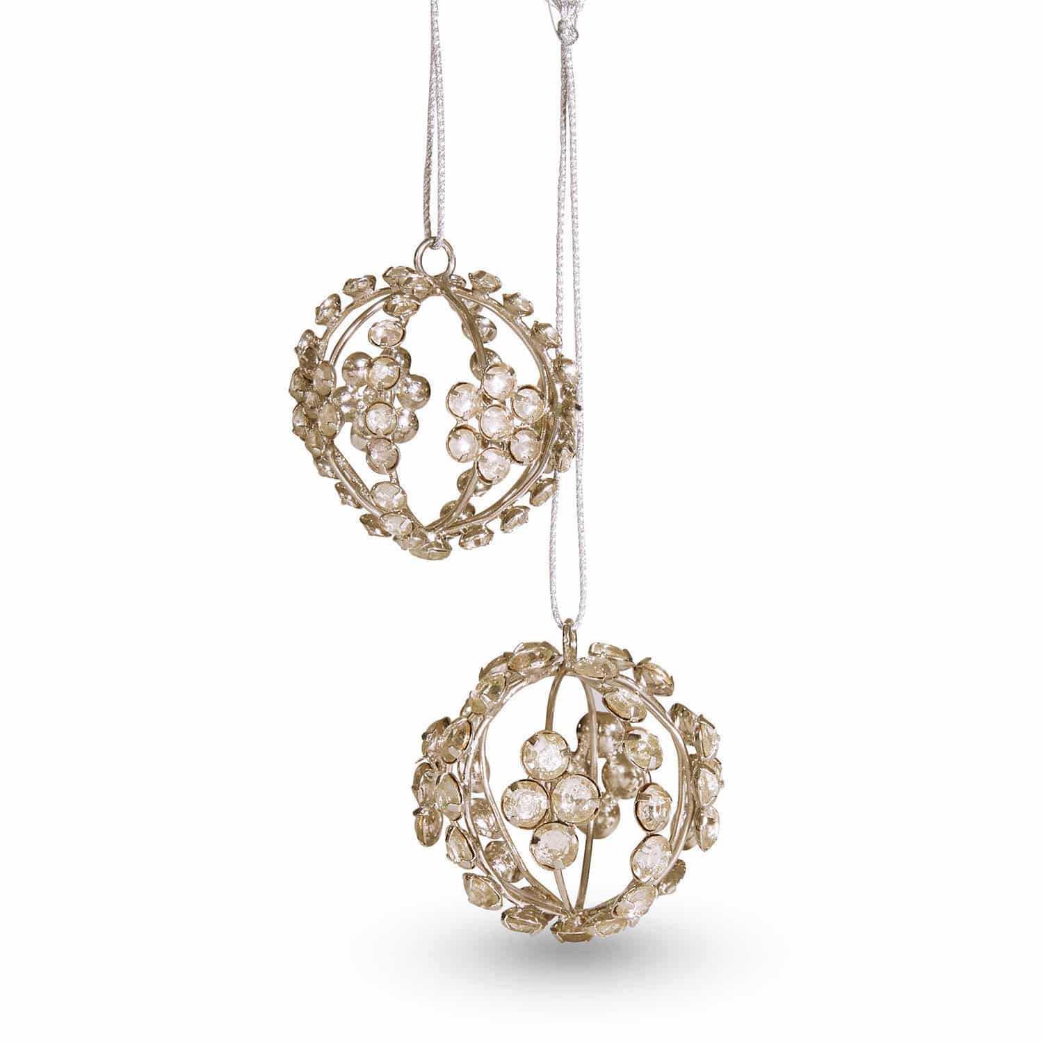 Coppia di decorazioni natalizie Fire Balls