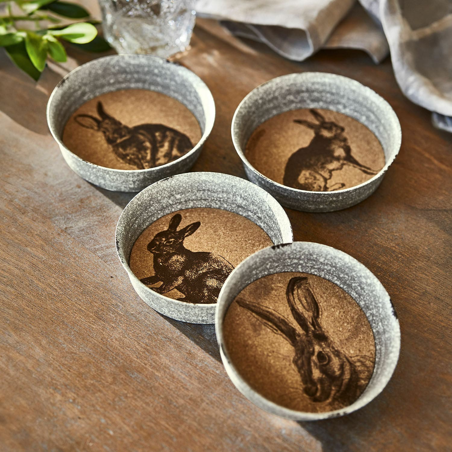 Set di 4 sottobicchieri Tilly