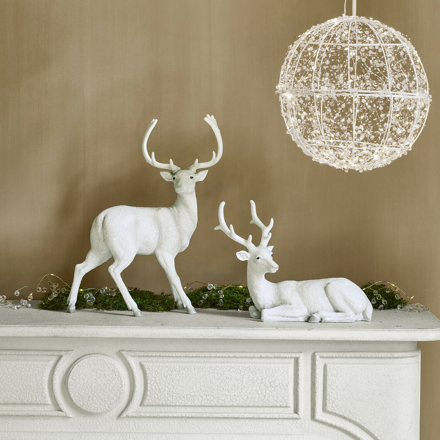 Coppia di cervi decorativi Kelonne
