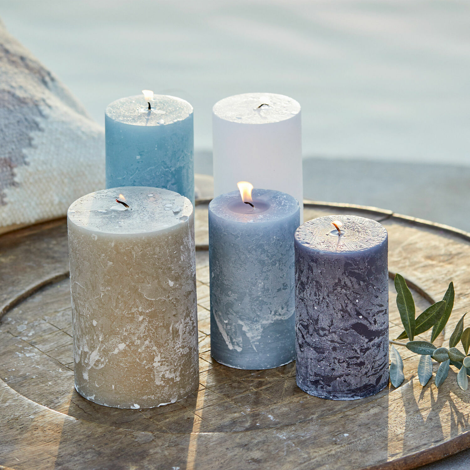 Set di 5 candele Panagra