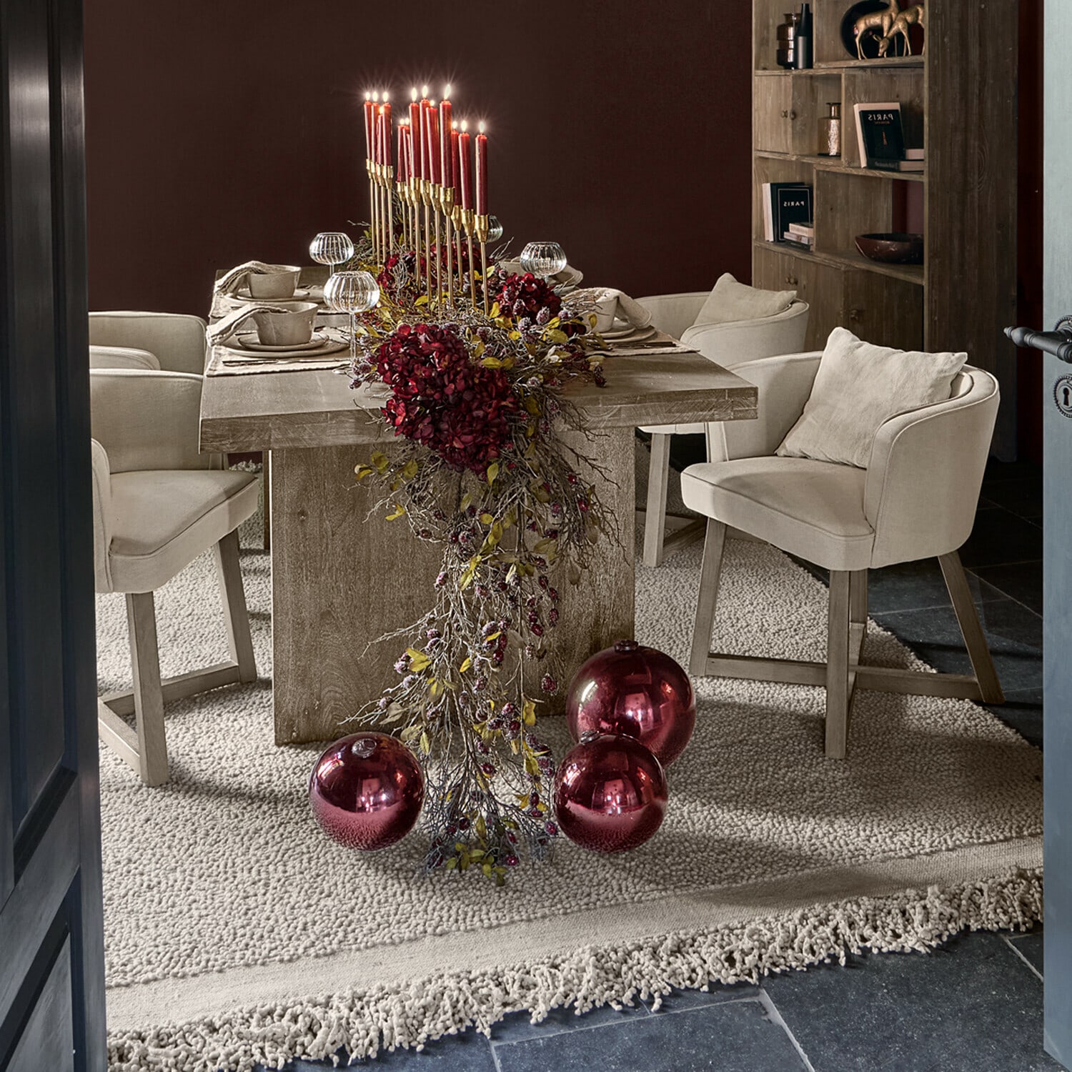 Coppia di palline di Natale Murrey