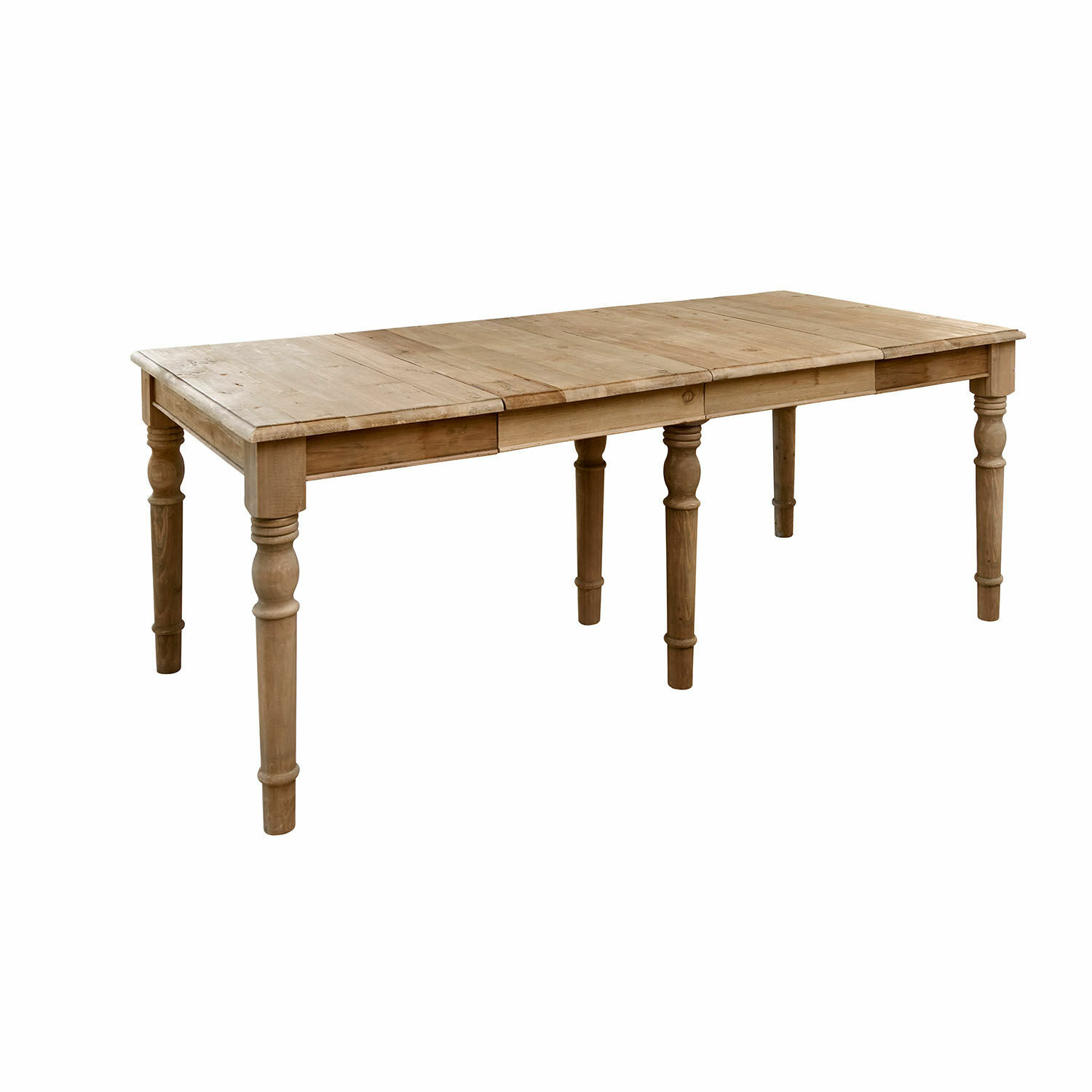 Tavolo Bergenfield Tavolo allungabile in legno di pino naturale, mobile robusto per sala da pranzo