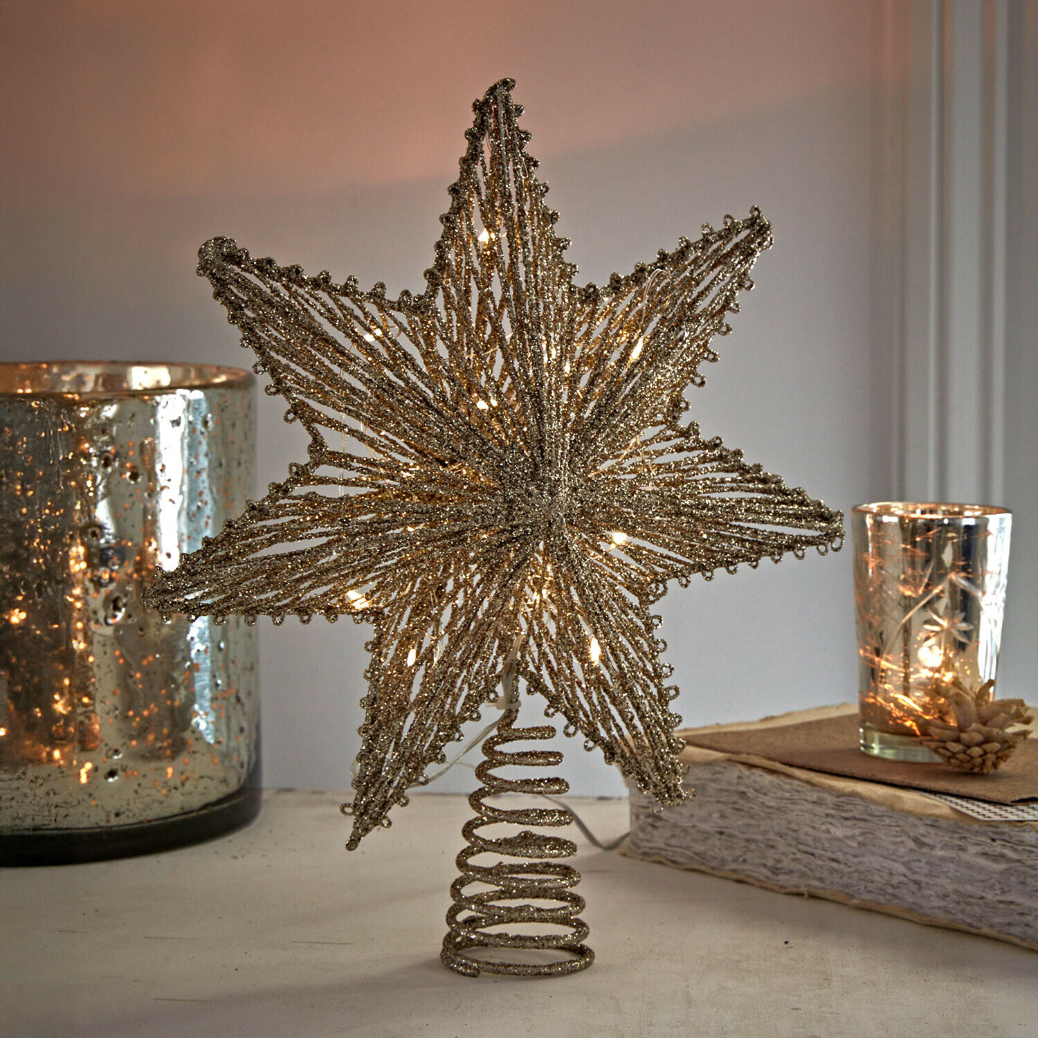 Puntale per albero di Natale a LED Amarosas
