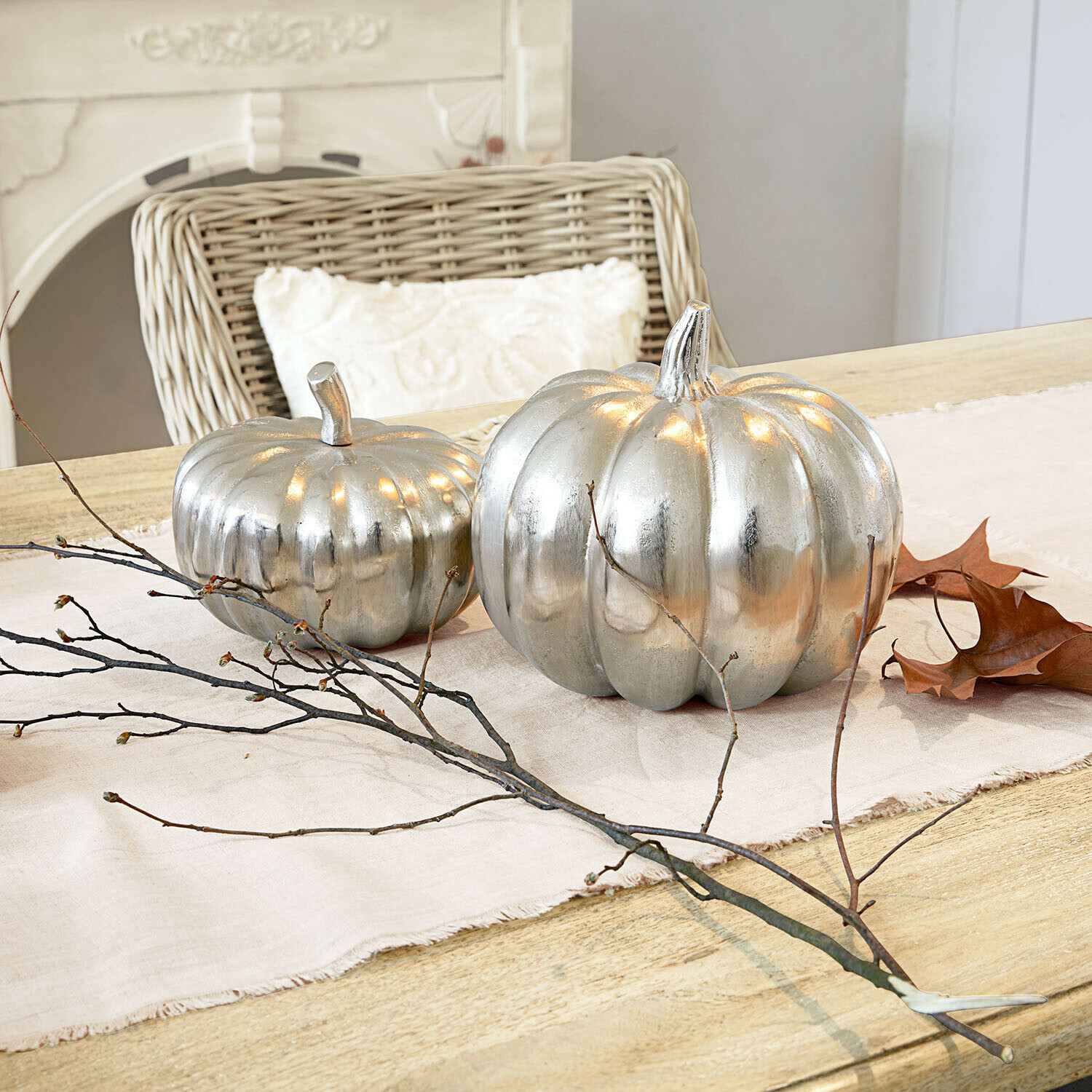 Coppia di zucche decorative Alérisse
