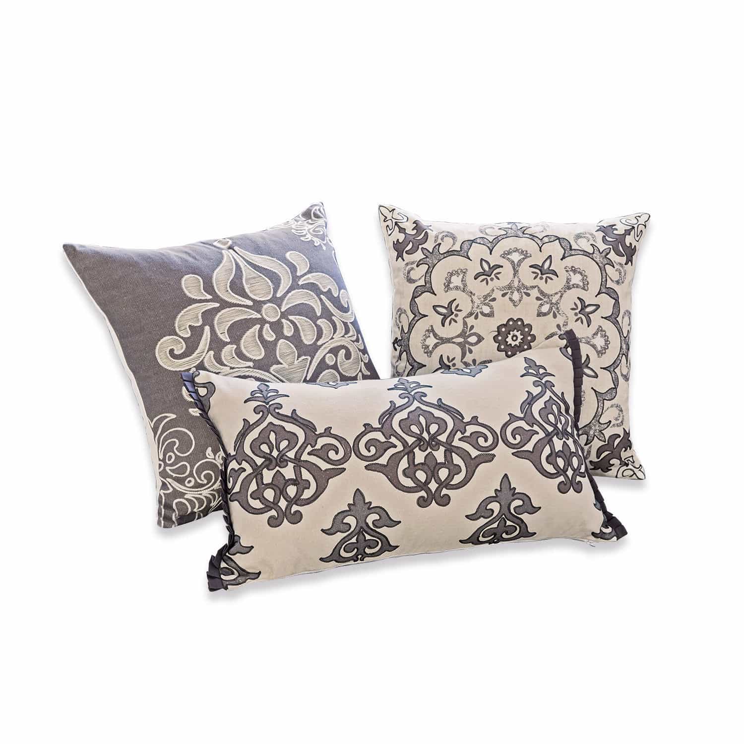 Set di 3 copricuscini Midasse