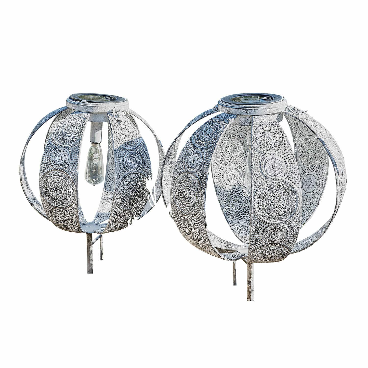 Coppia di lanterne solari Carouge