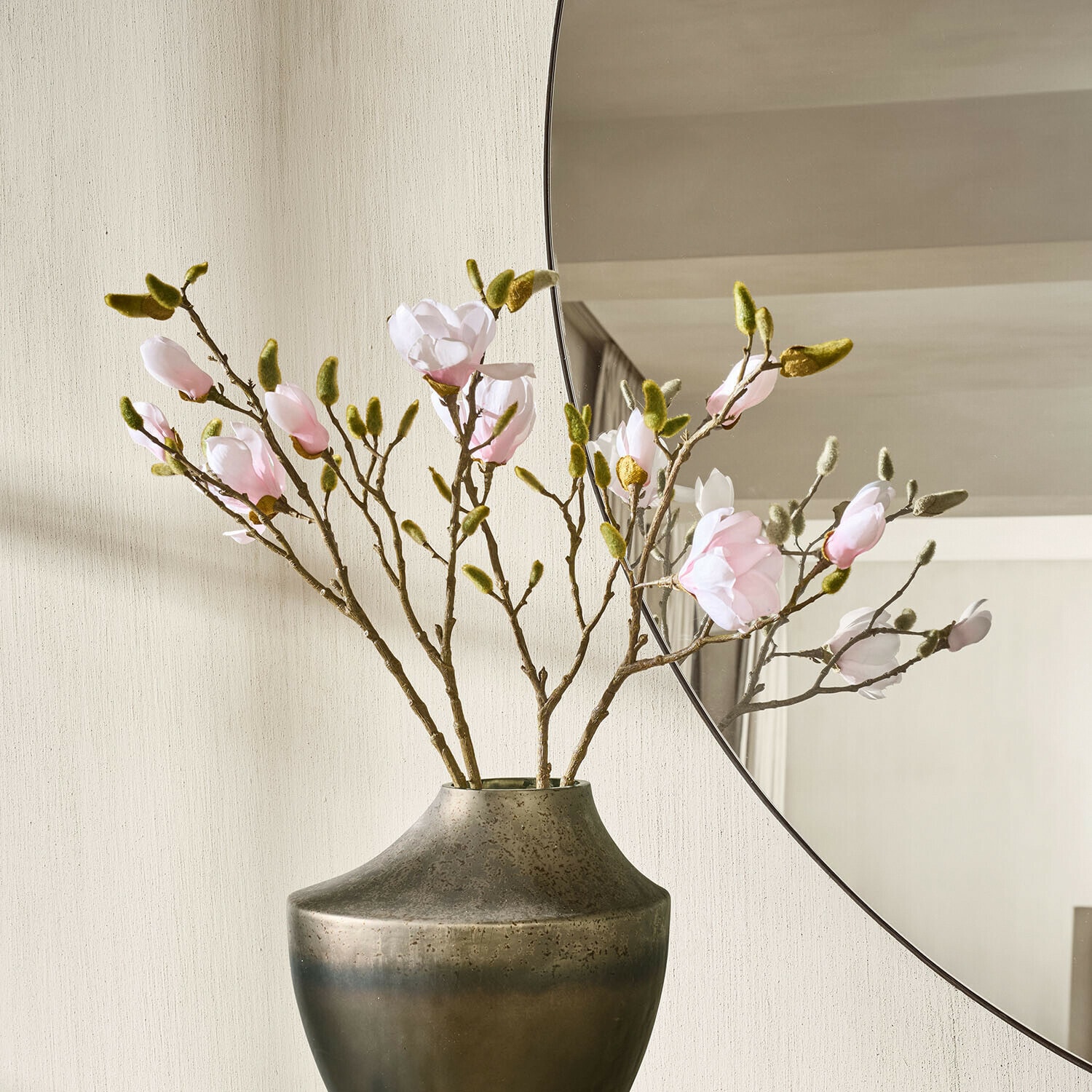 Coppia di fiori decorativi Aurélines