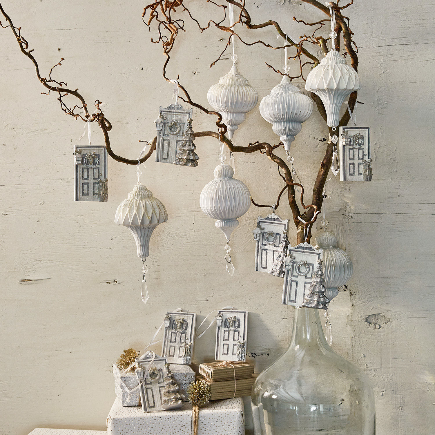 Set di 3 decorazioni da appendere Vinje