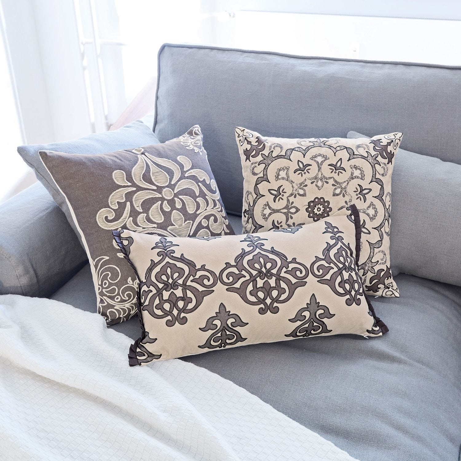 Set di 3 copricuscini Midasse
