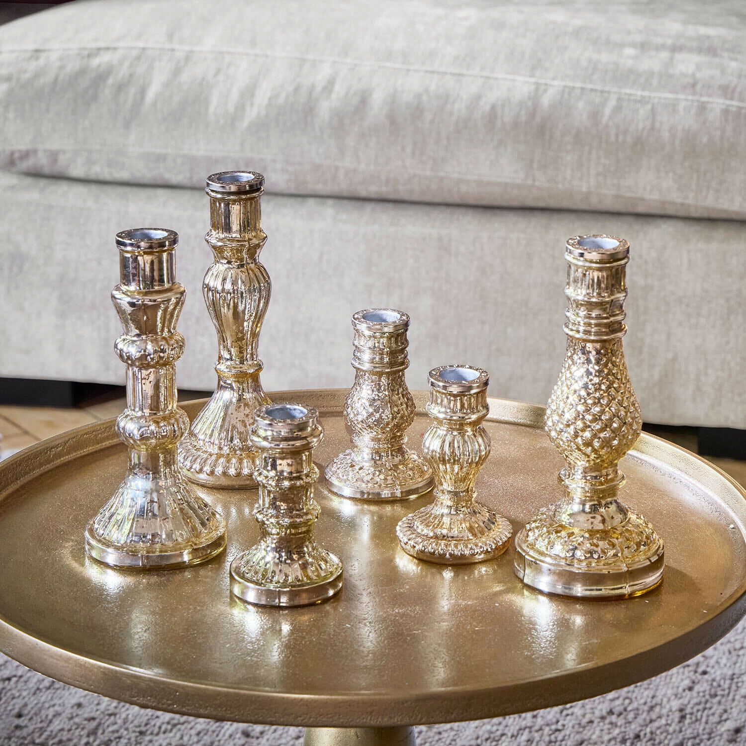 Set di 6 candelieri Ironglow