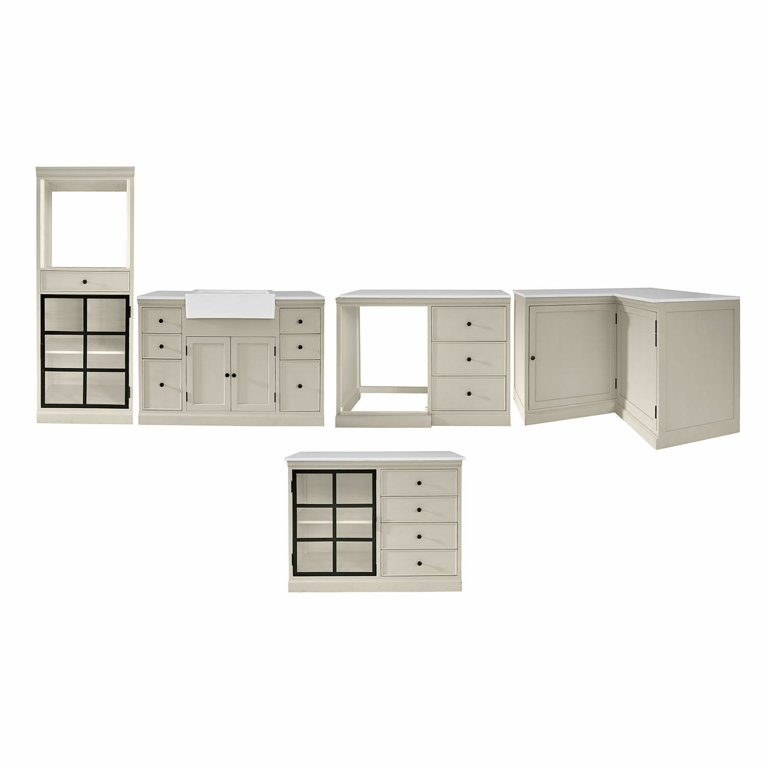 Set di 5 mobili da cucina Orlévine