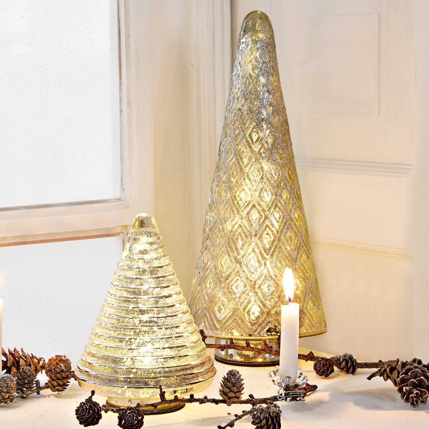 Coppia di alberelli decorativi Avebury