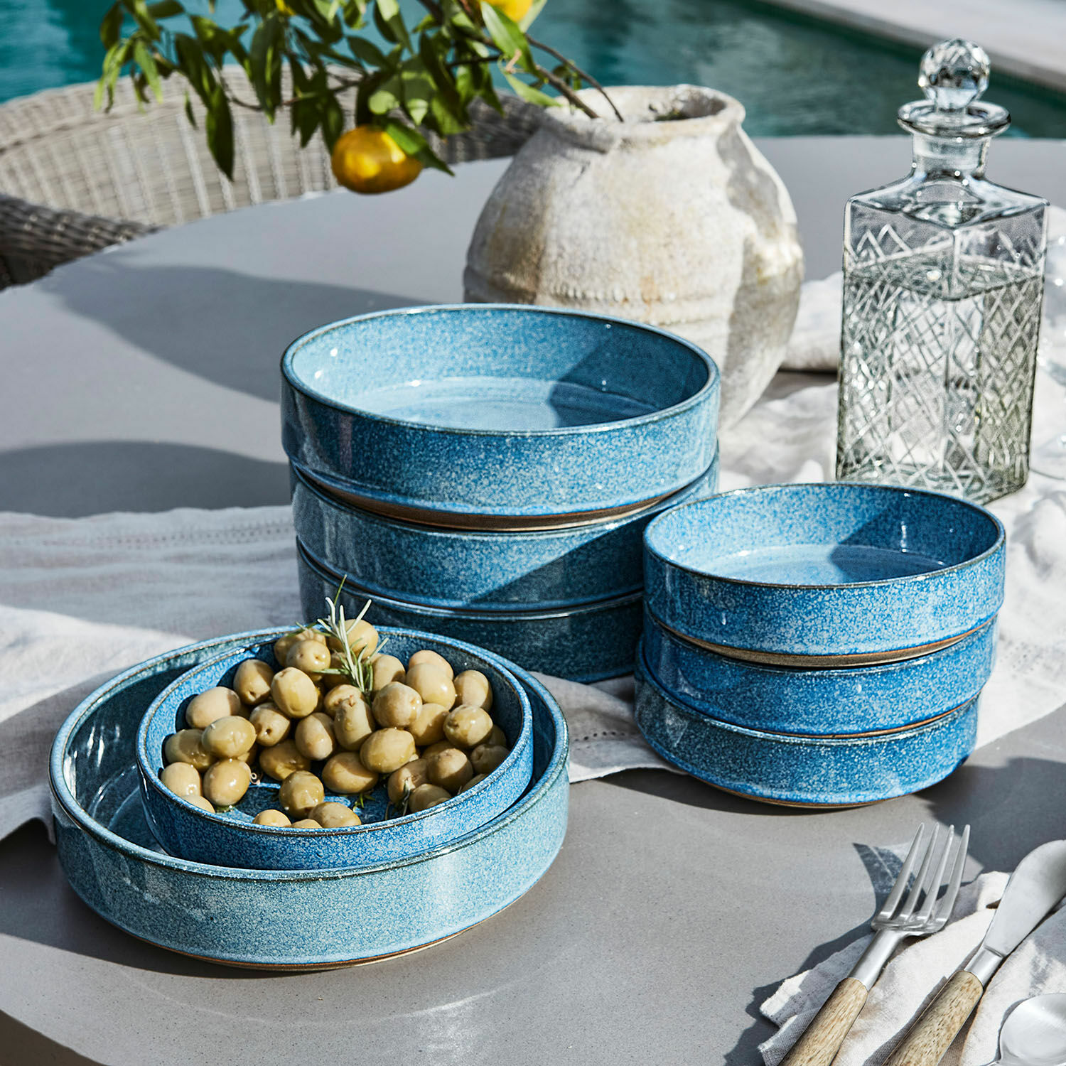Set di 8 piatti Darney