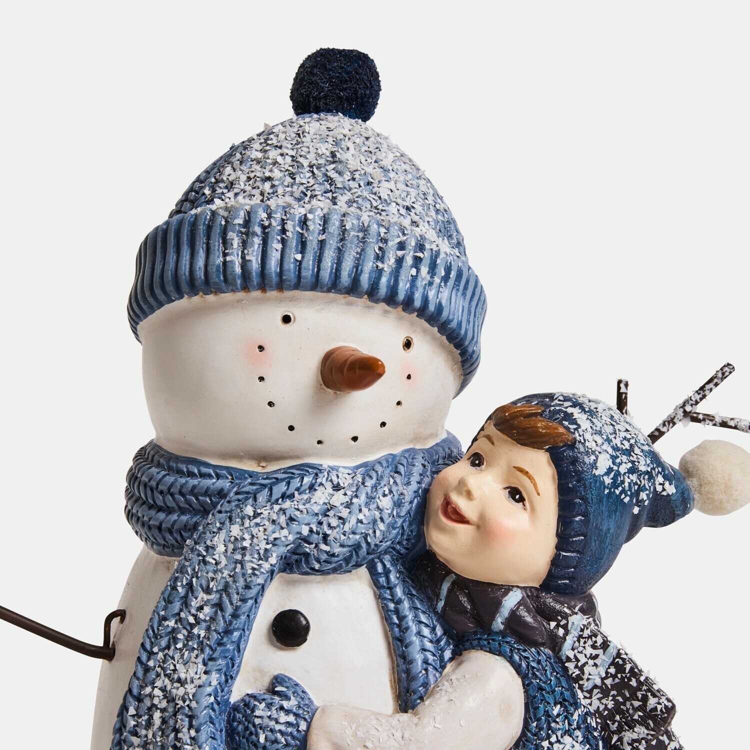 Pupazzo di neve decorativo con bambino Tedvik