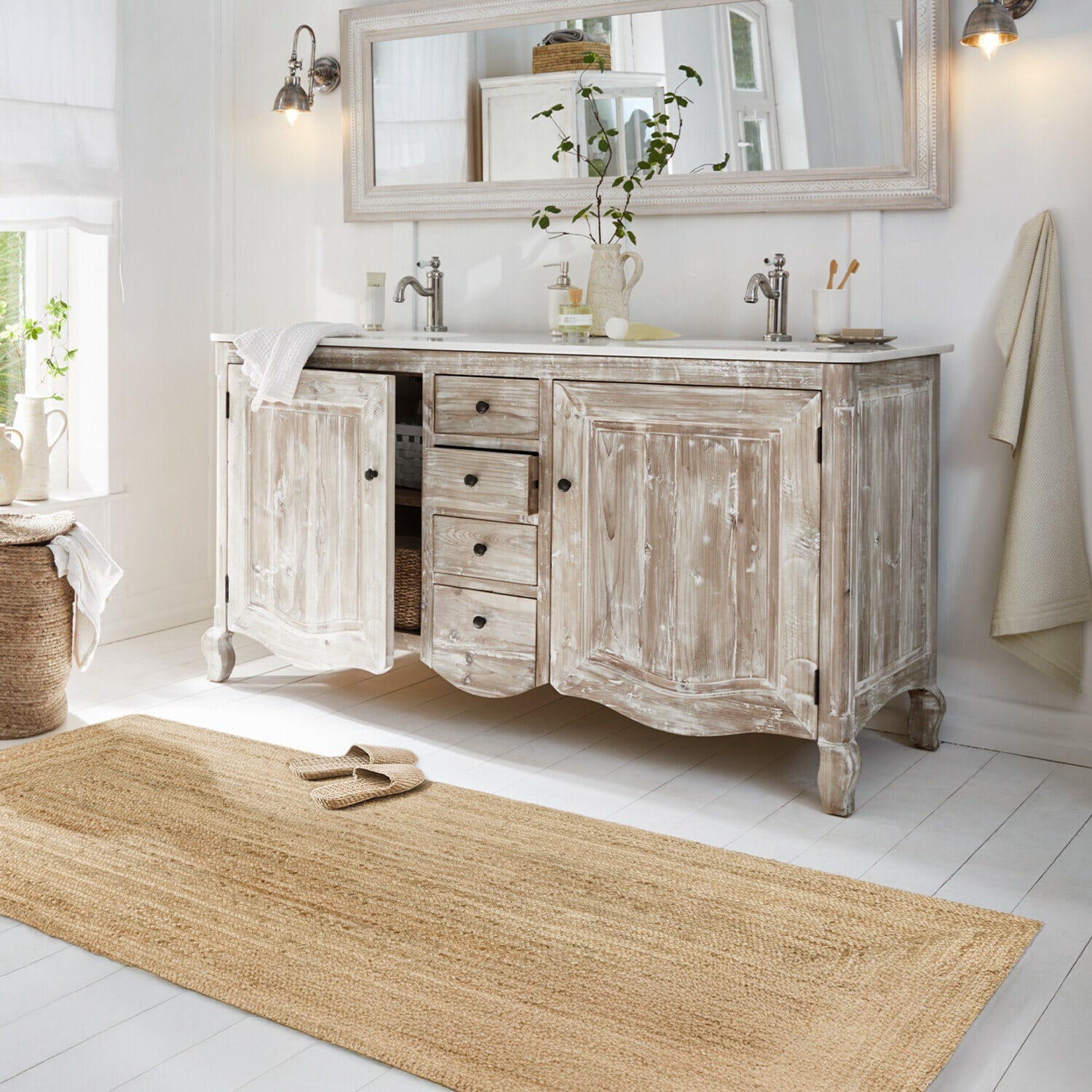 Mobile con doppio lavabo Herrick