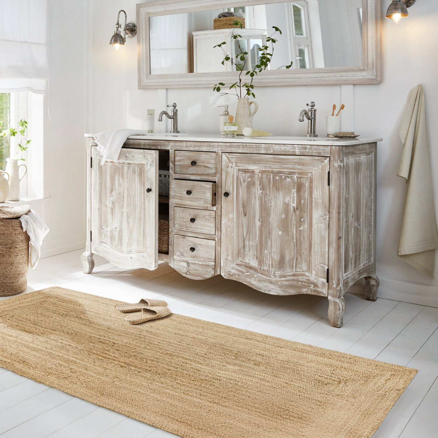 Mobile con doppio lavabo Herrick