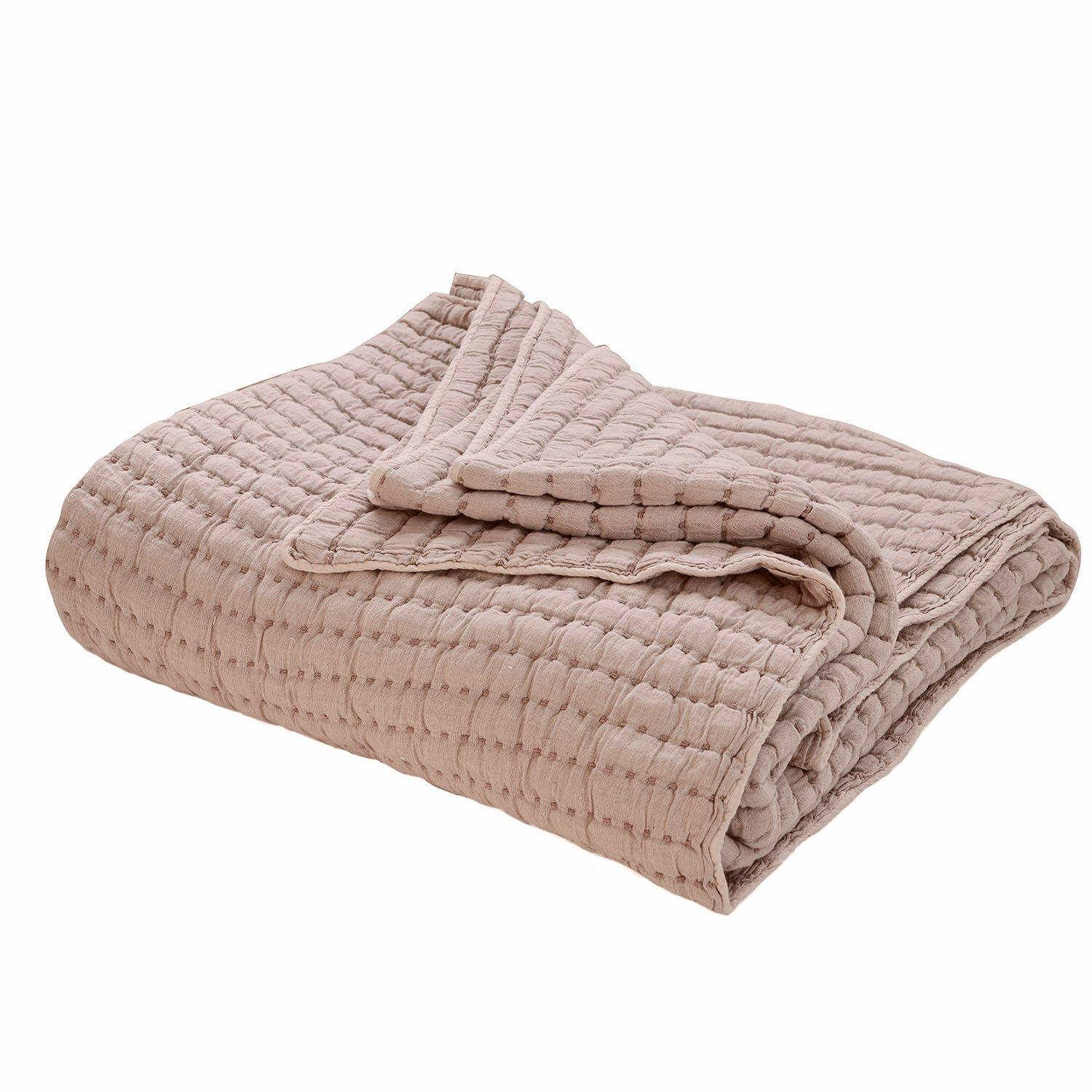 Quilt Herepian Coperta trapuntata beige in cotone morbido, ideale per un ambiente accogliente e decorazione casa