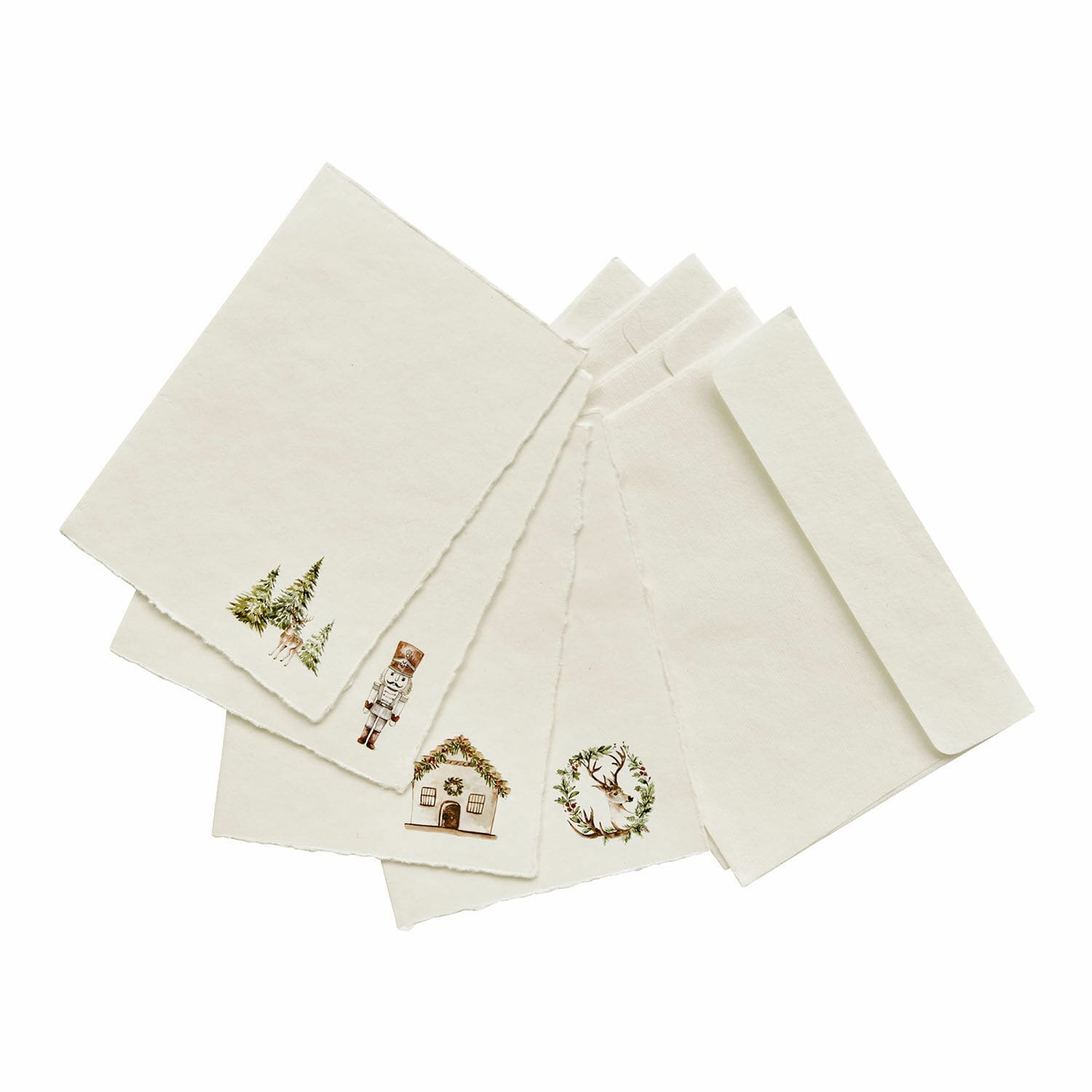 Set di 4 biglietti d'auguri Lorandis