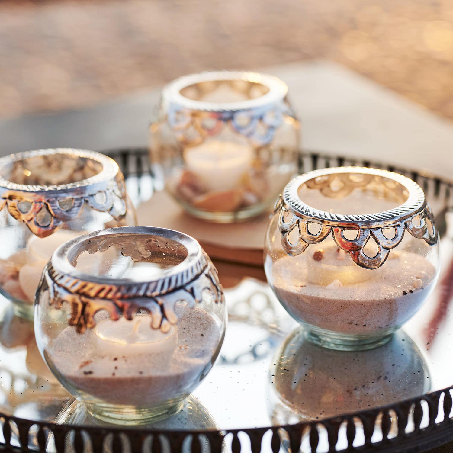 Set di 6 portalumini Ferriére