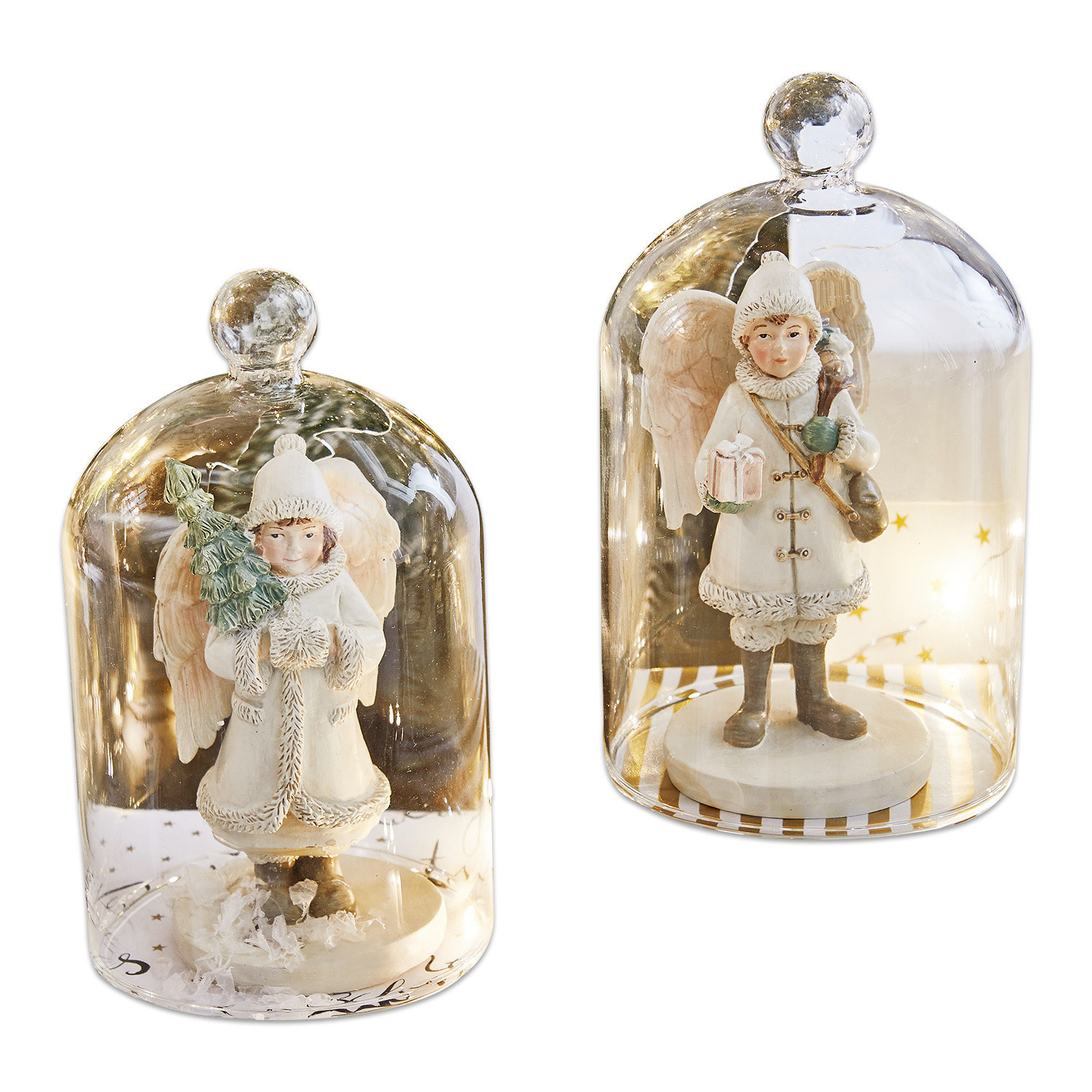 Coppia di decorazioni natalizie Children