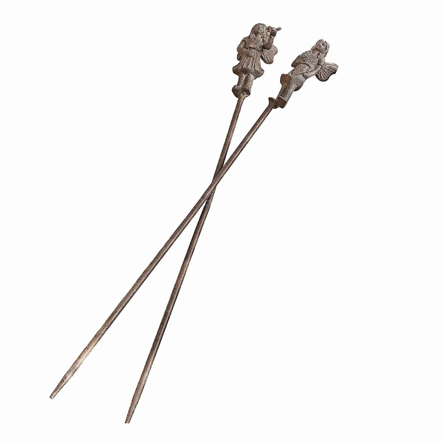 Coppia di aste da giardino Papille