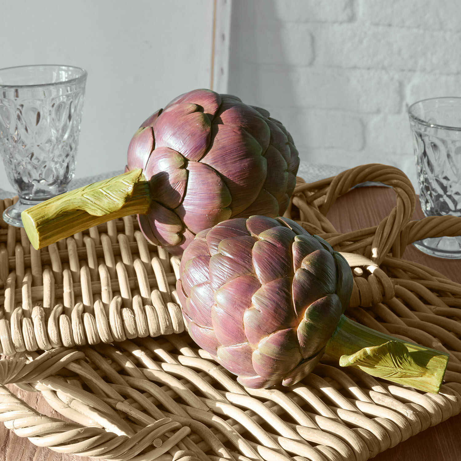 Coppia di carciofi decorativi Wilorin