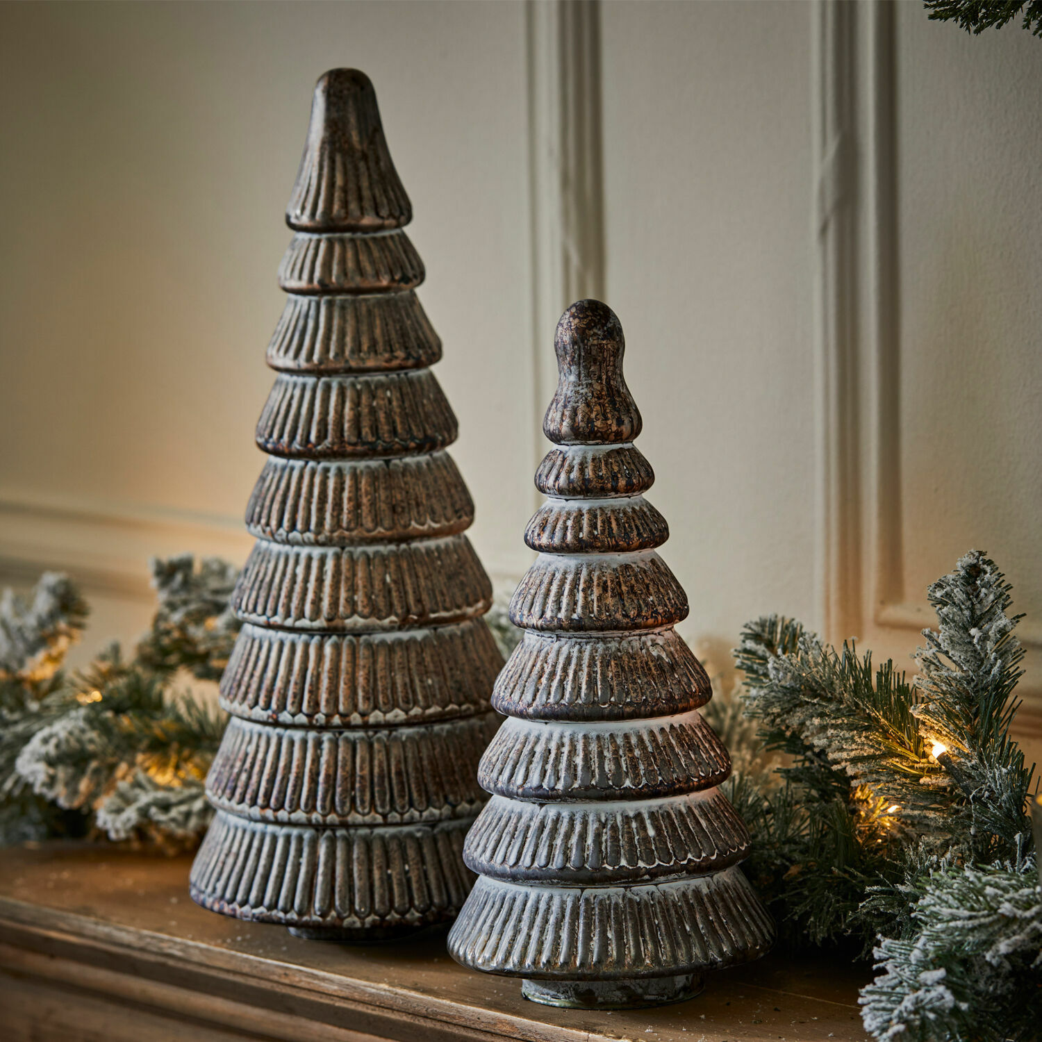 Coppia di alberelli decorativi Clarmond