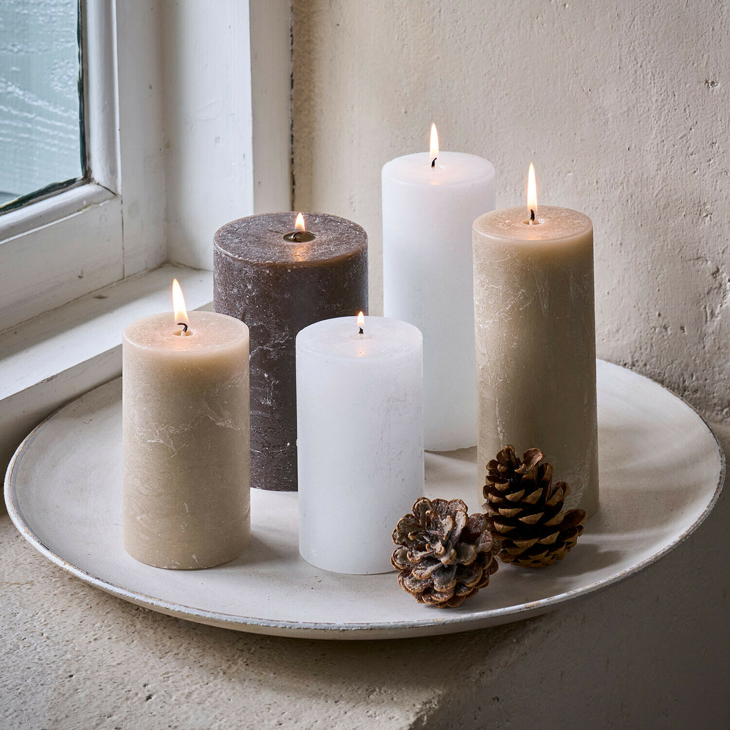 Set di 5 candele Panagra