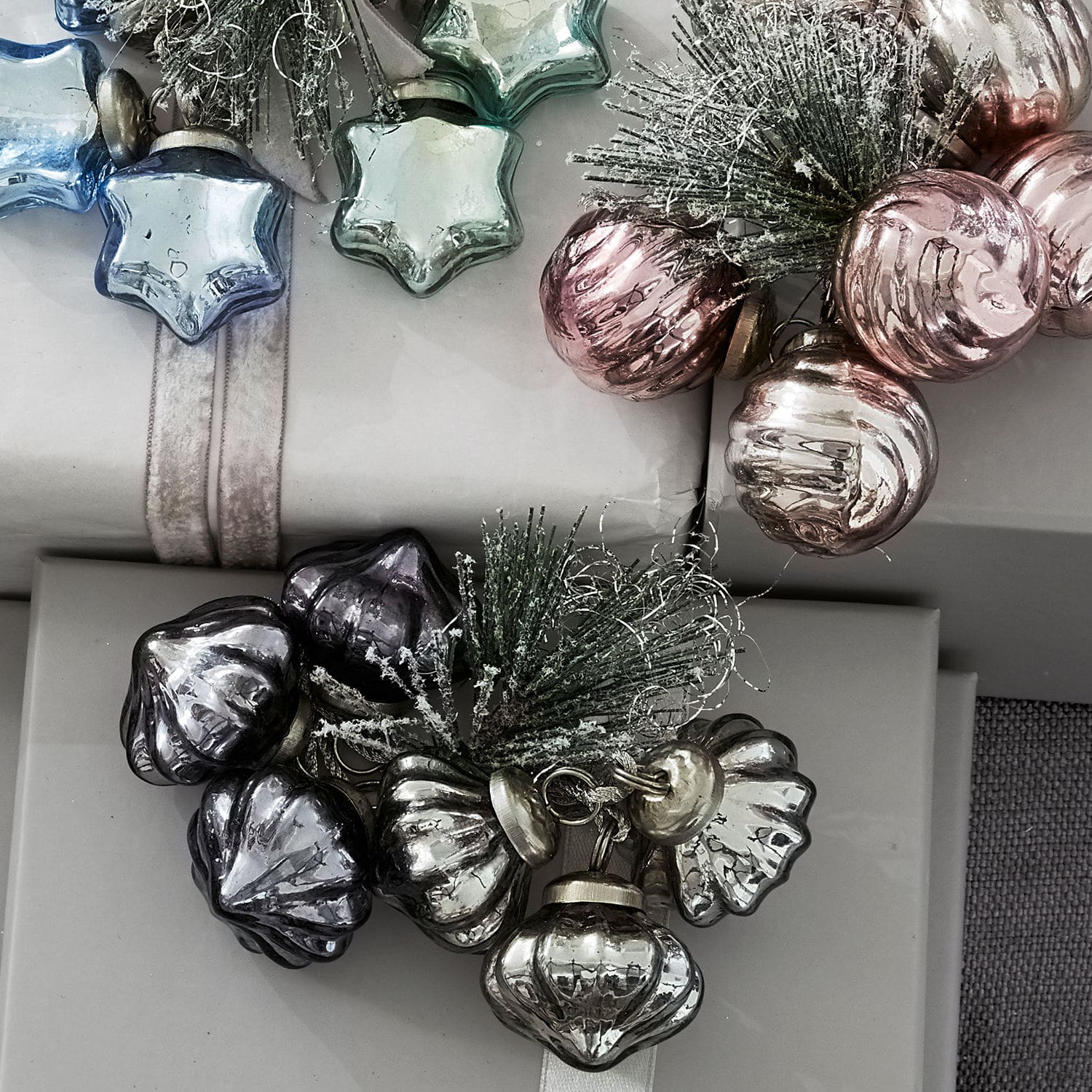 Set di 18 decorazioni natalizie Noela
