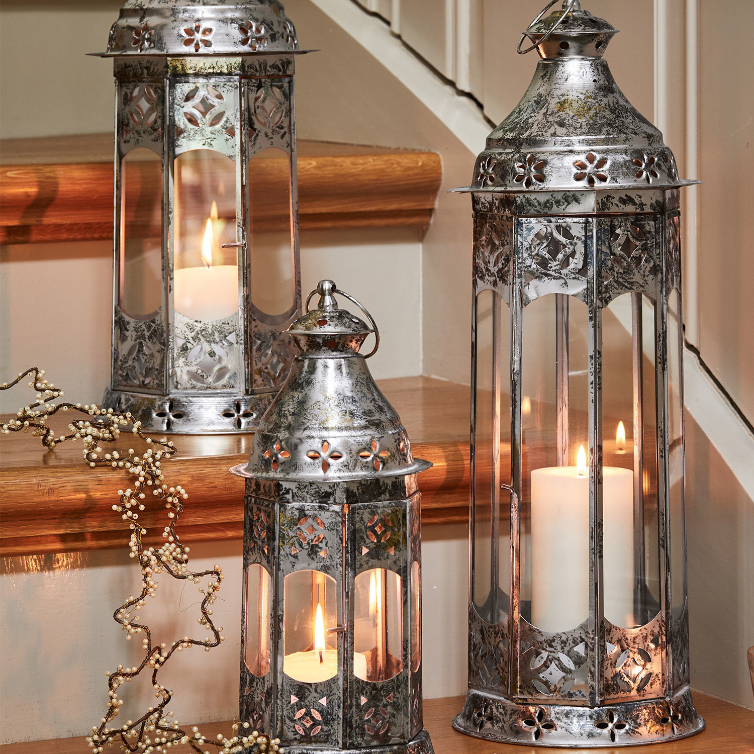 Set di 3 lanterne Aylin