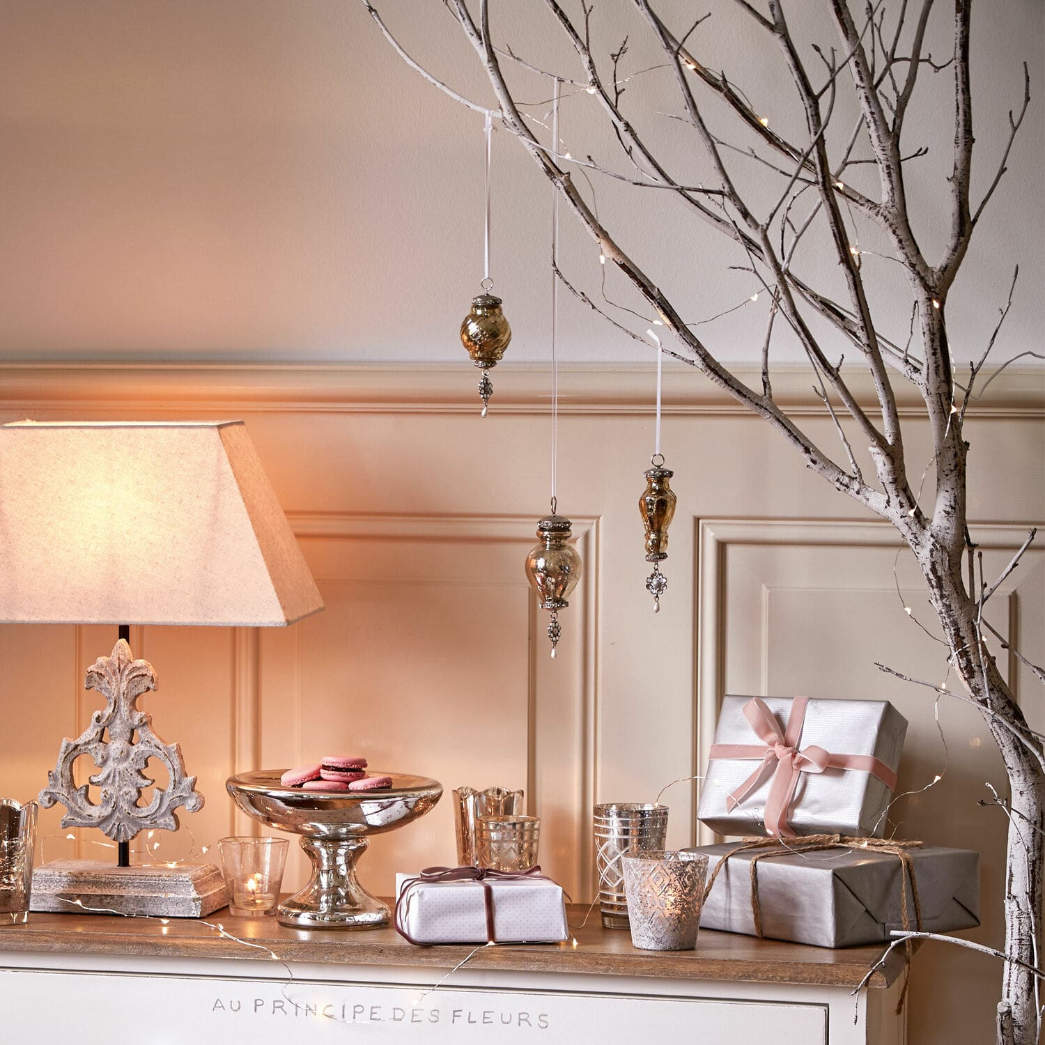 Set di 4 decorazioni natalizie Larme
