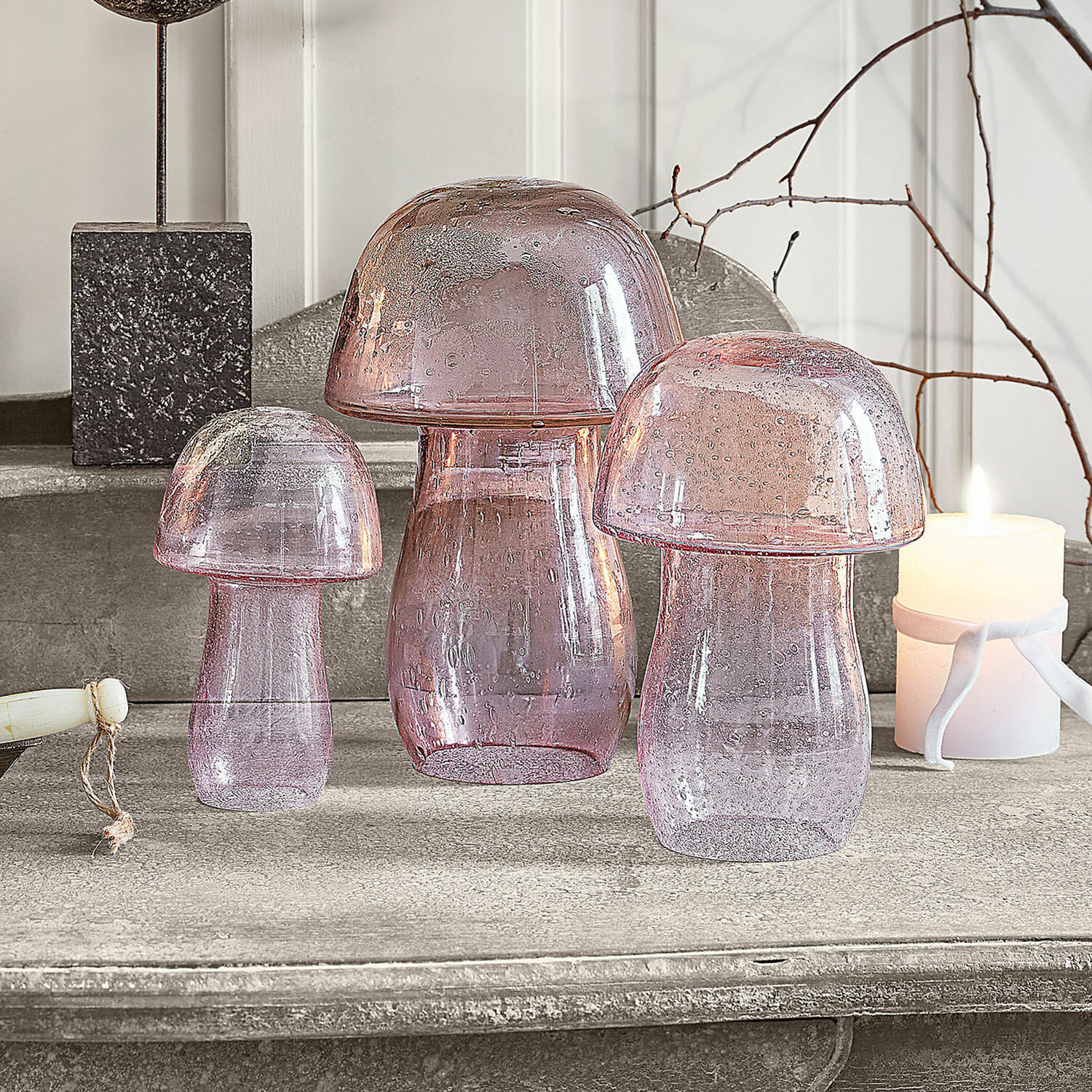 Set di 3 funghi decorativi Verlière
