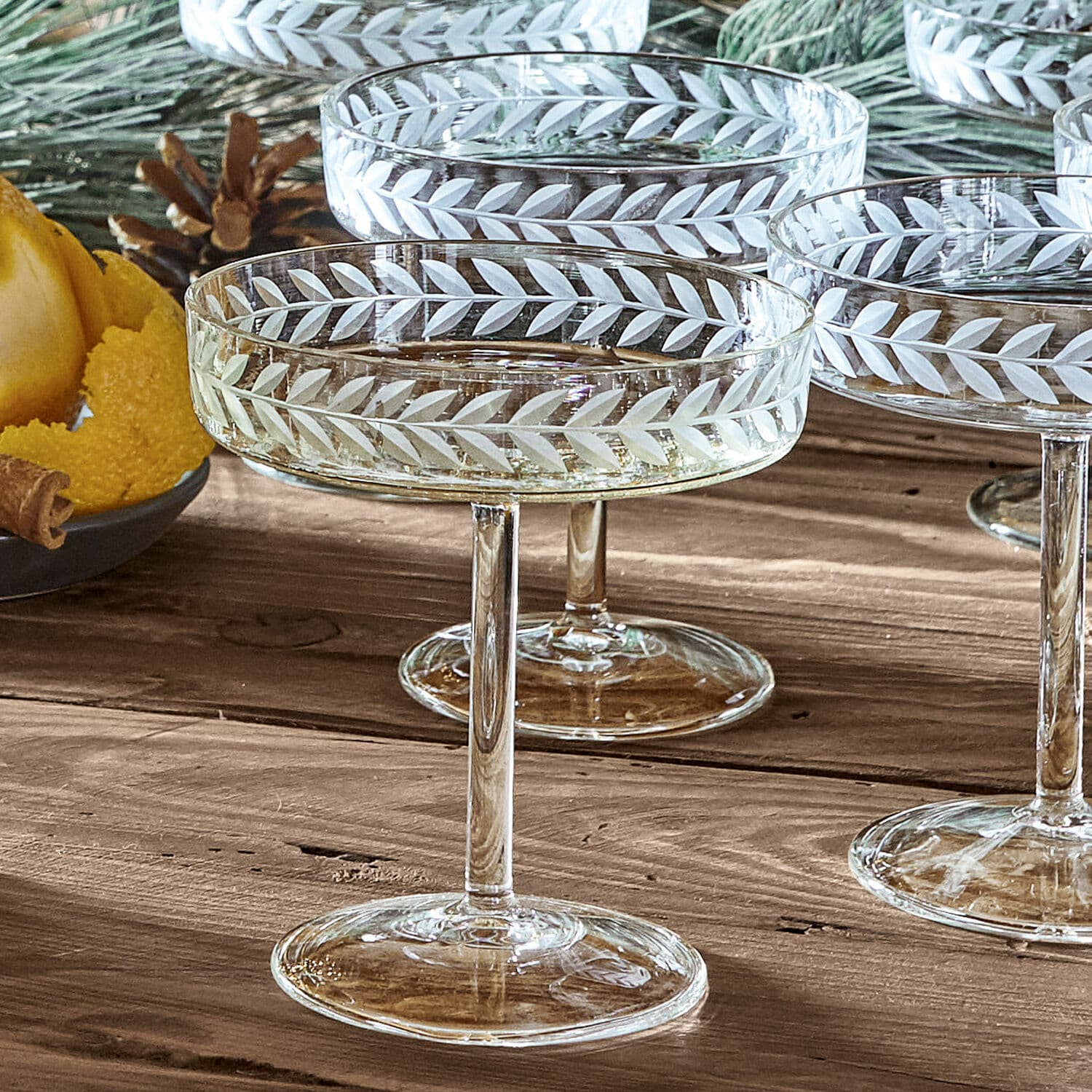 Set di 6 coppe per champagne Macomb
