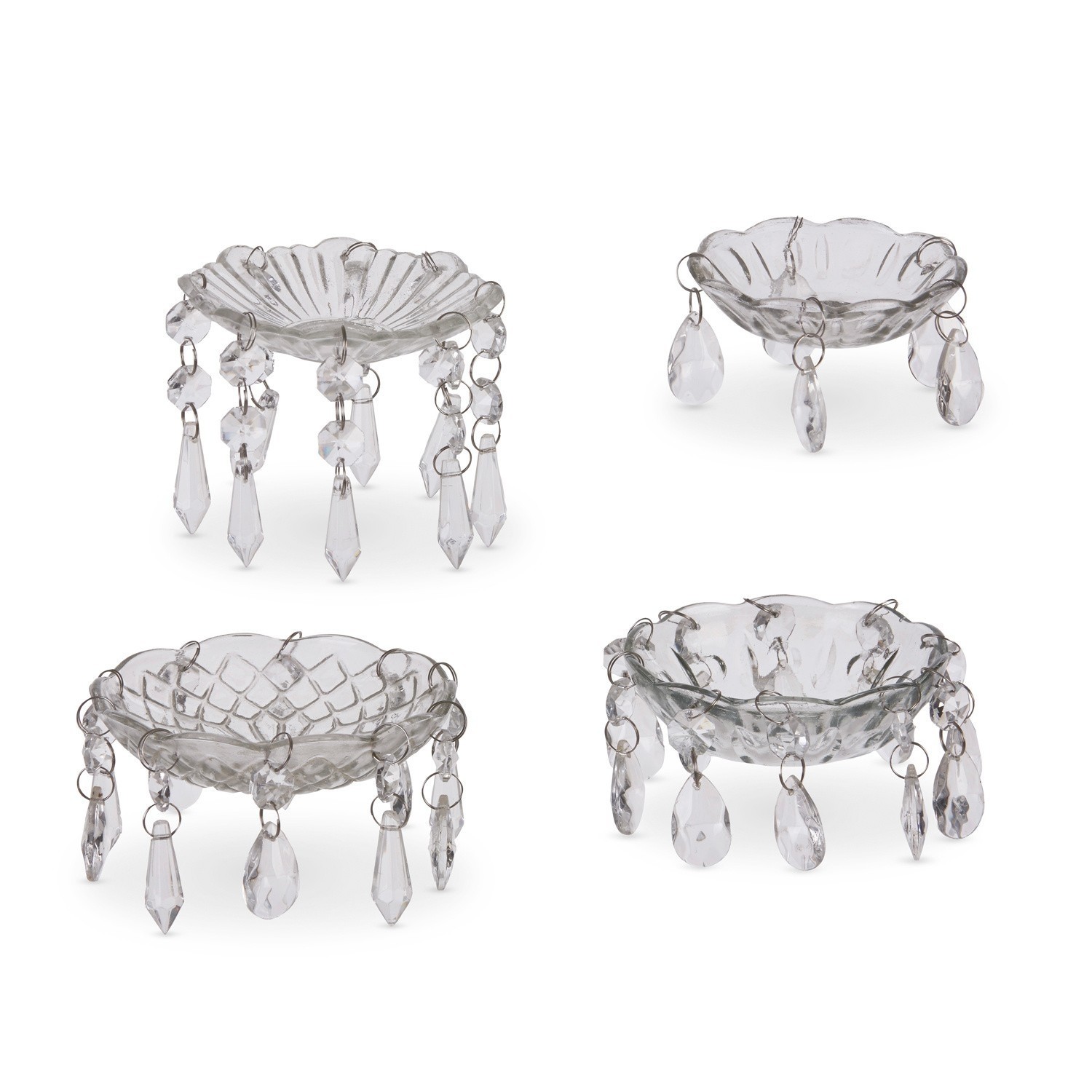 Set di 4 piatti per candele Pontarion