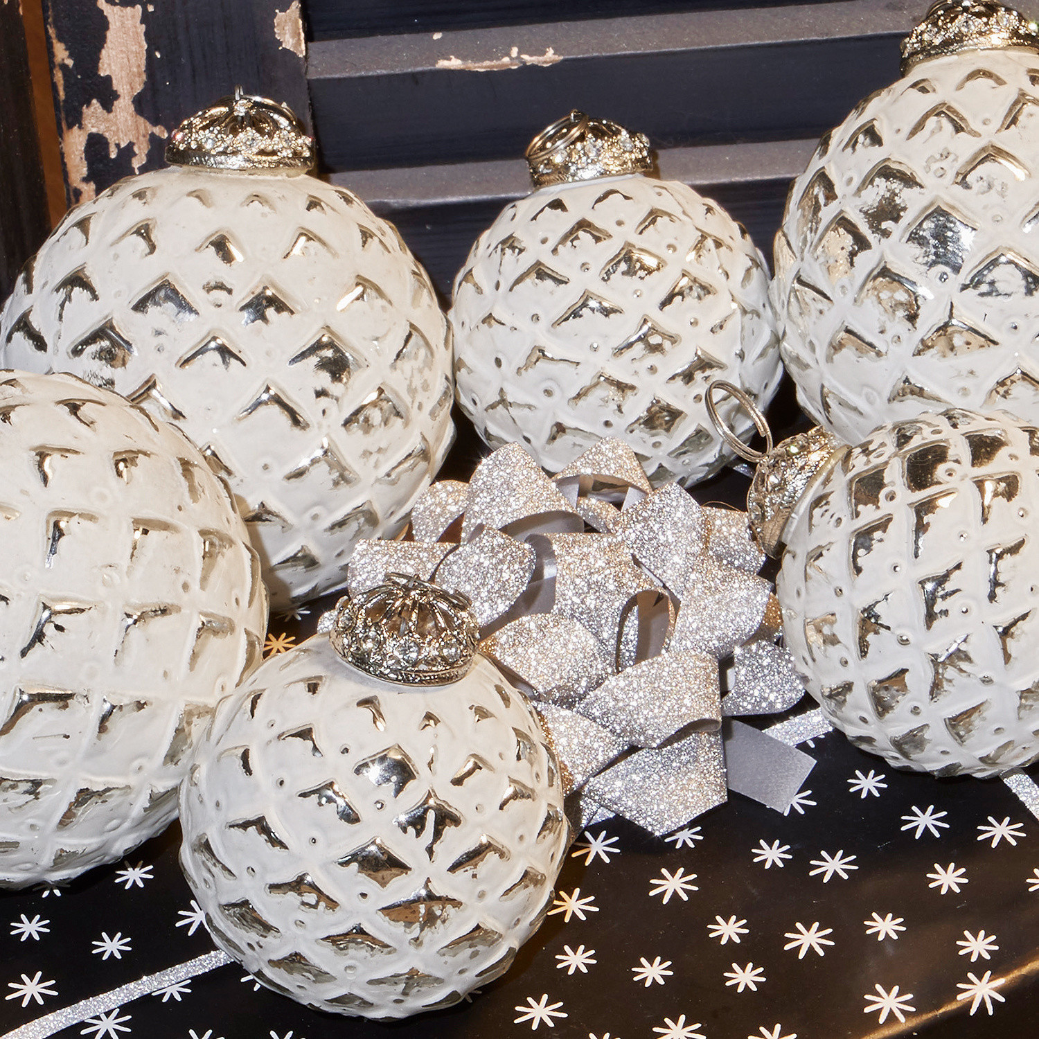 Set di 6 decorazioni natalizie Ambria