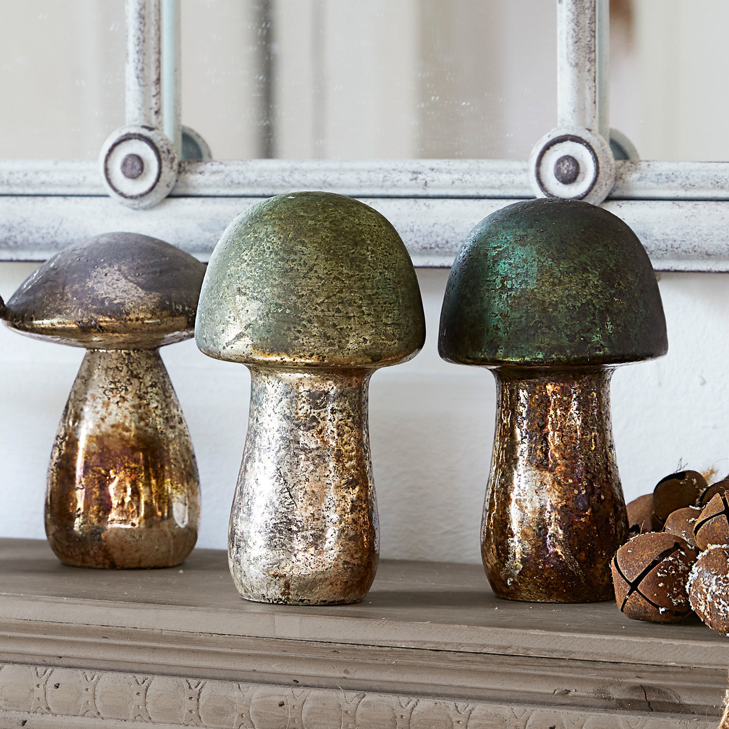 Set di 5 funghi decorativi Grana