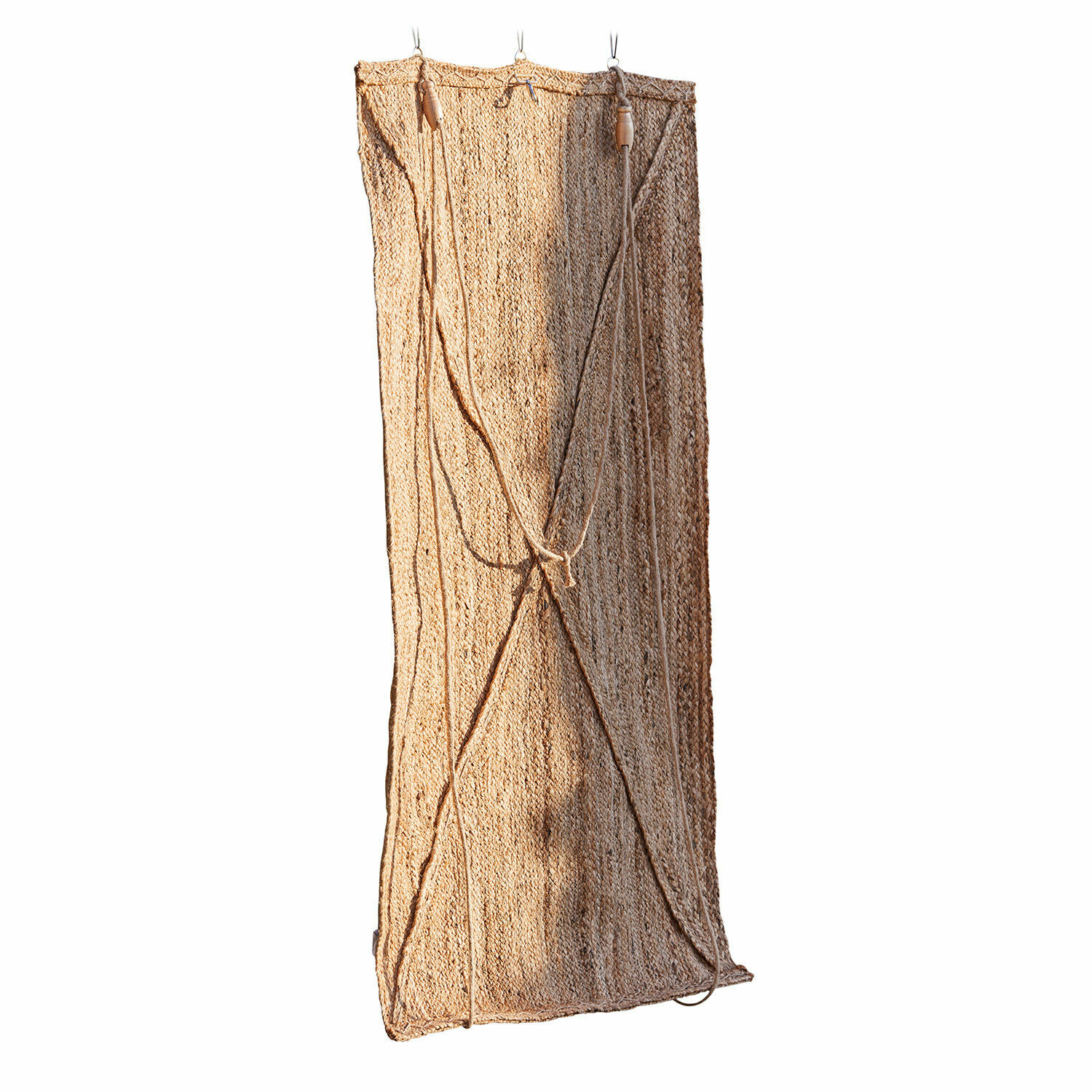Tenda avvolgibile Georgia Tappeto intrecciato naturale in juta beige, decorazione d'interni ecologica e naturale