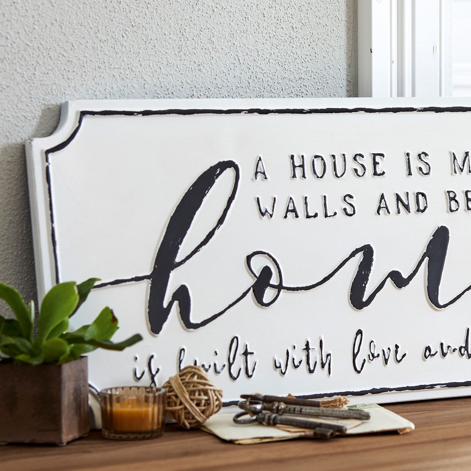 Targa decorativa Home