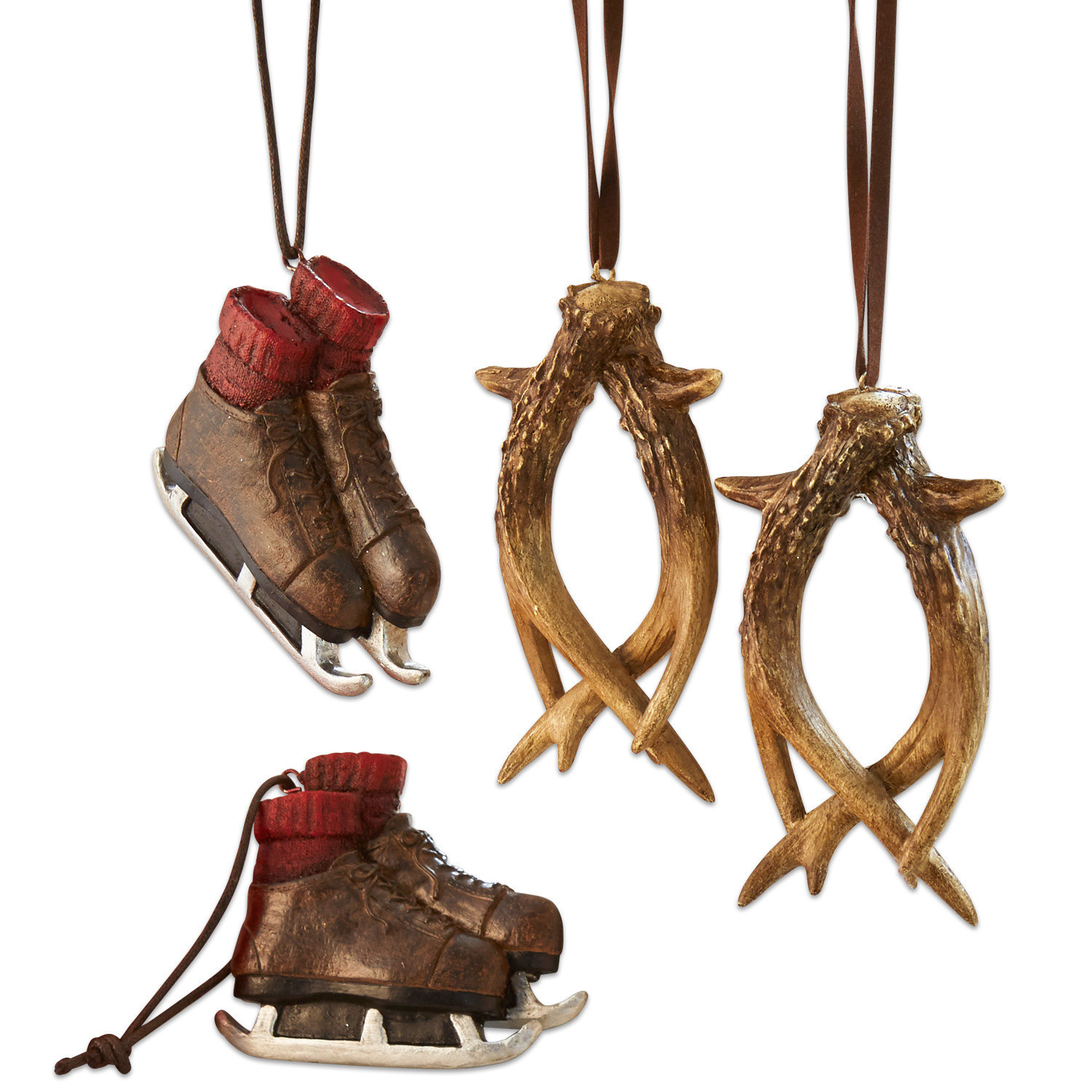Set di 4 decorazioni da appendere Langton